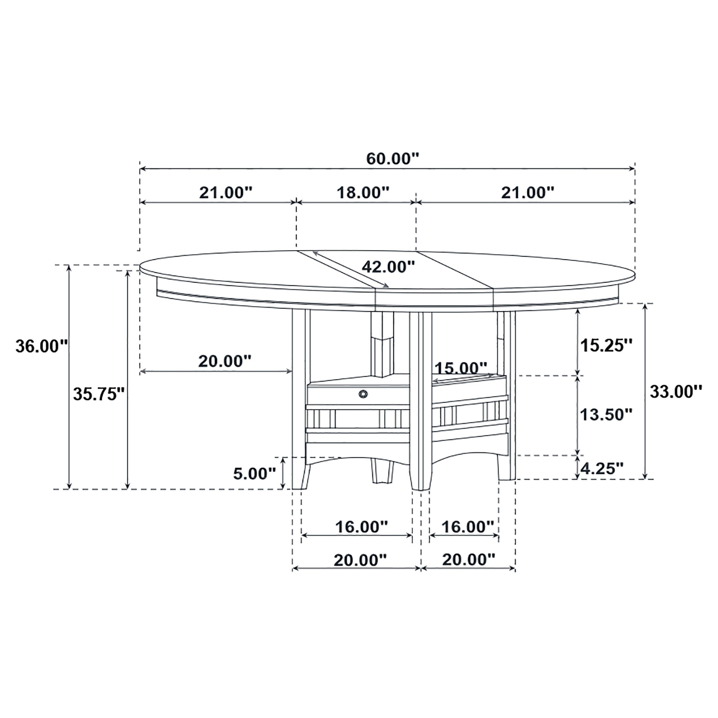 Lavon Counter Height Extension Dining Table