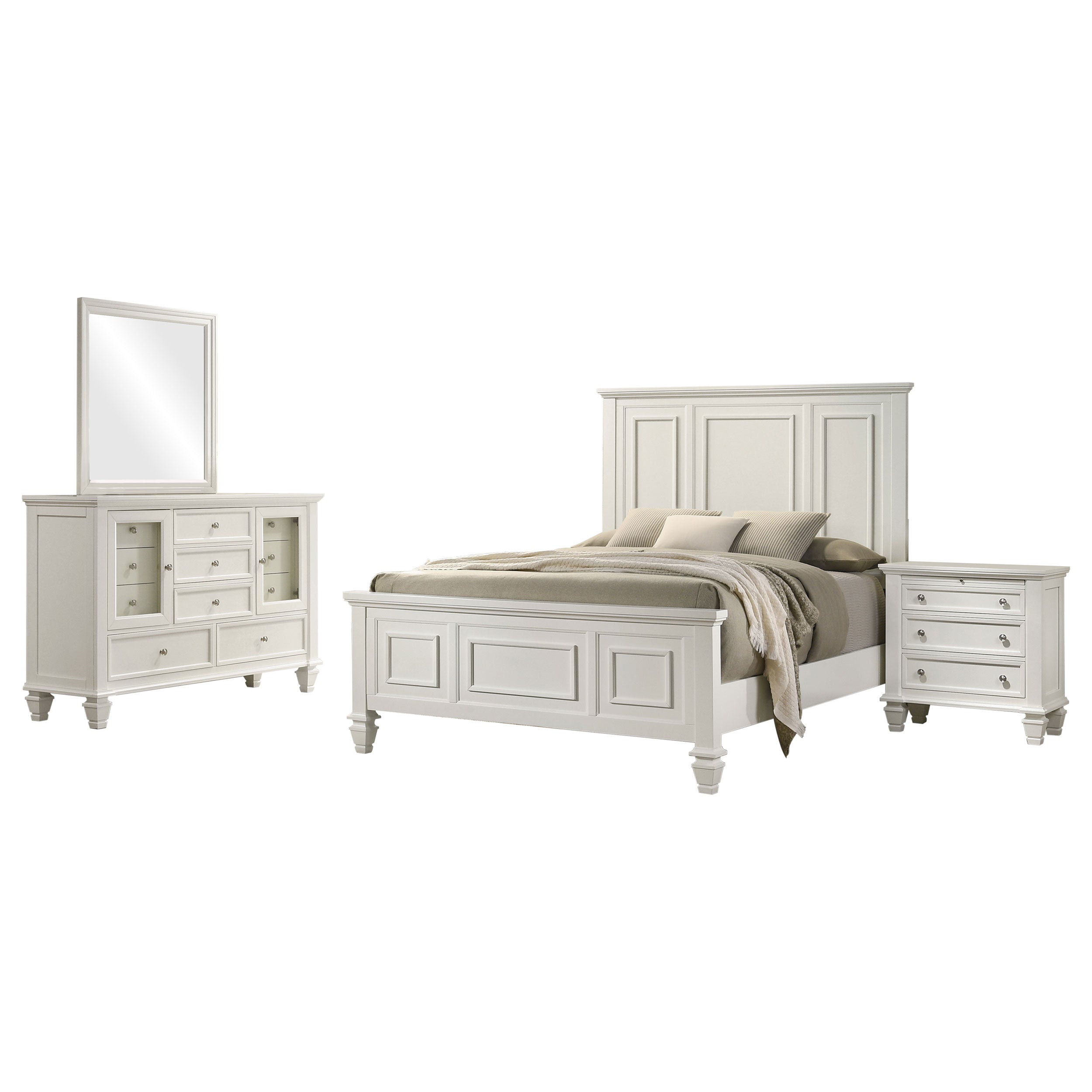 Sandy Beach 4 & 5 Piece Pc Bedroom Set Cal.King & E.King