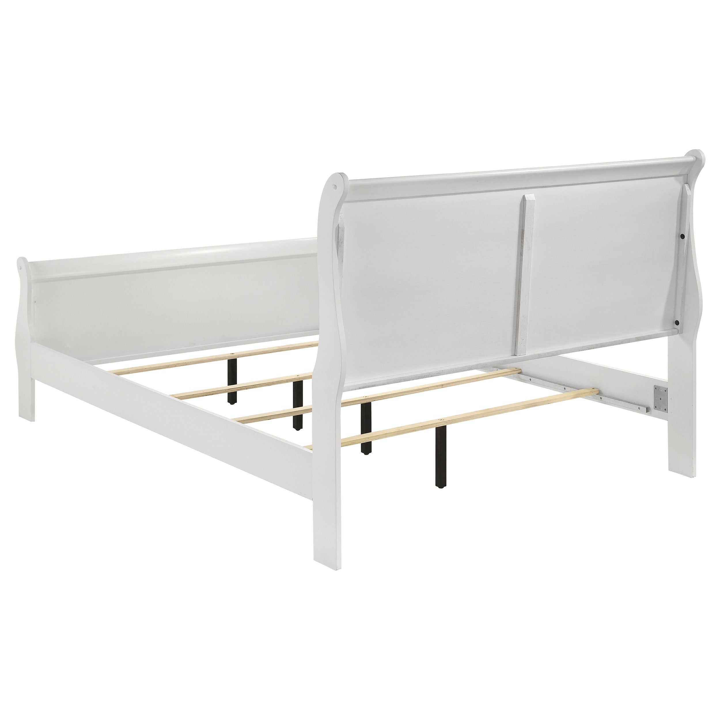 Louis Philippe Sleigh Panel Bed