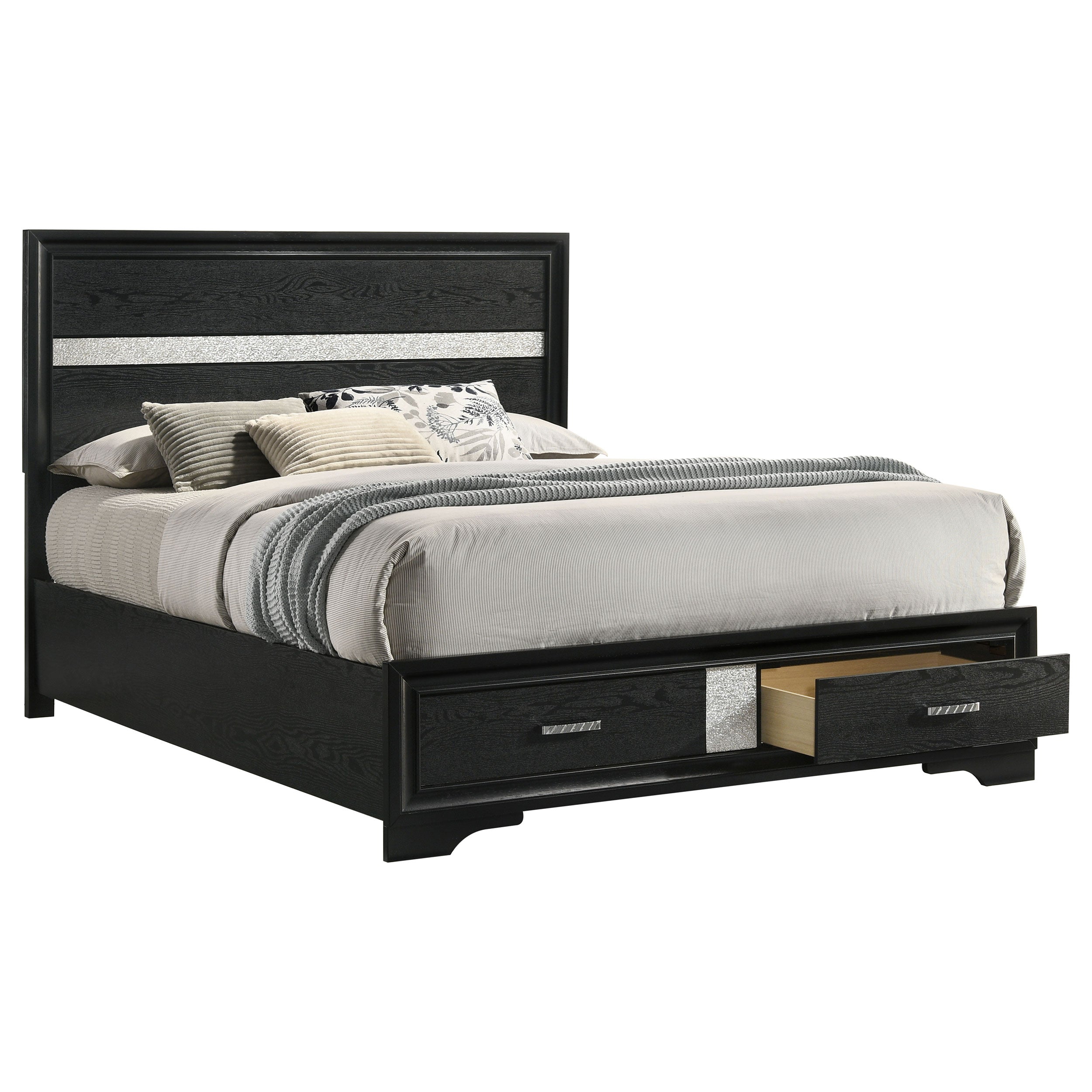 Miranda Panel Platform Storage Bed