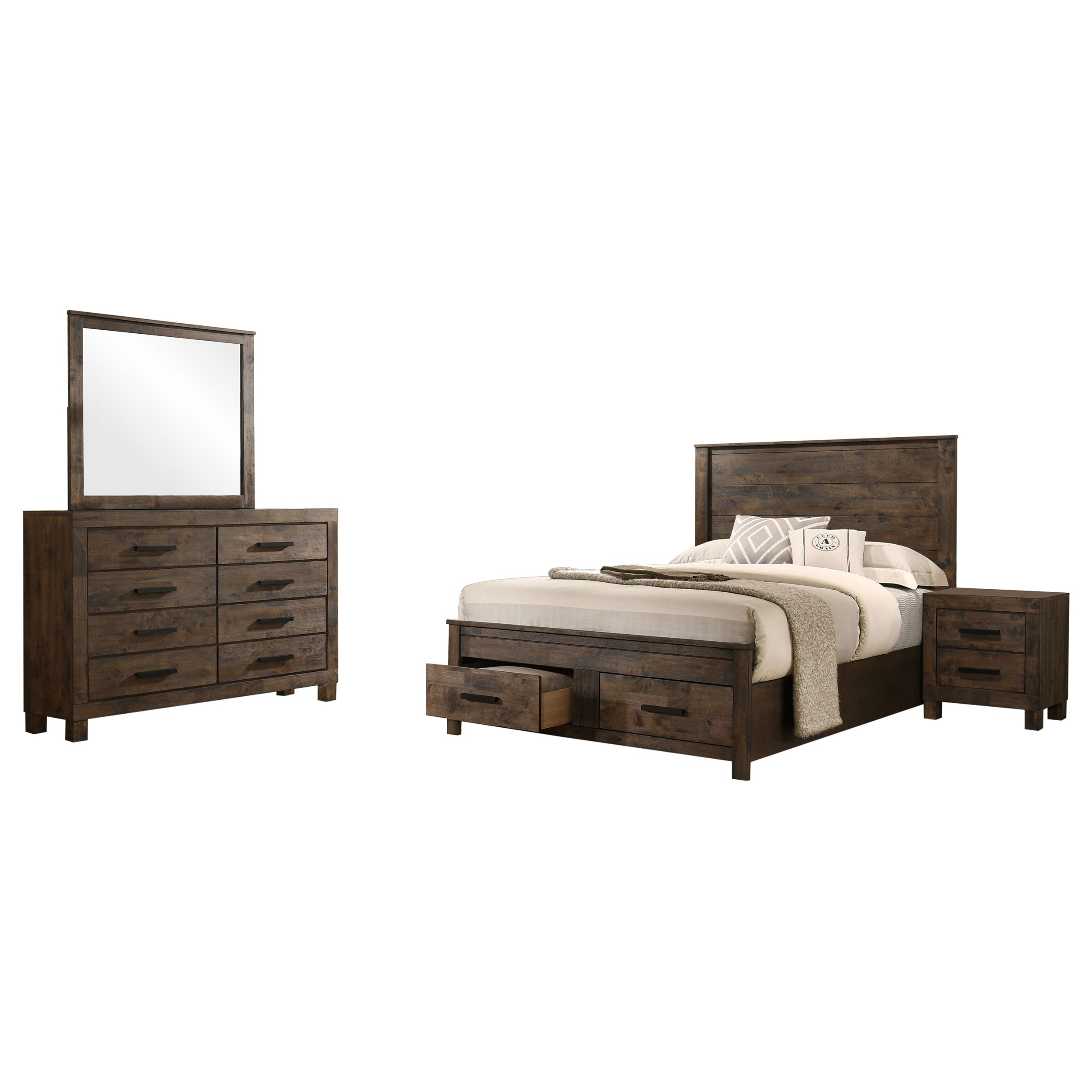 Woodmont 4 & 5 Piece E.King, Queen, & Cal;.King Bedroom Sets