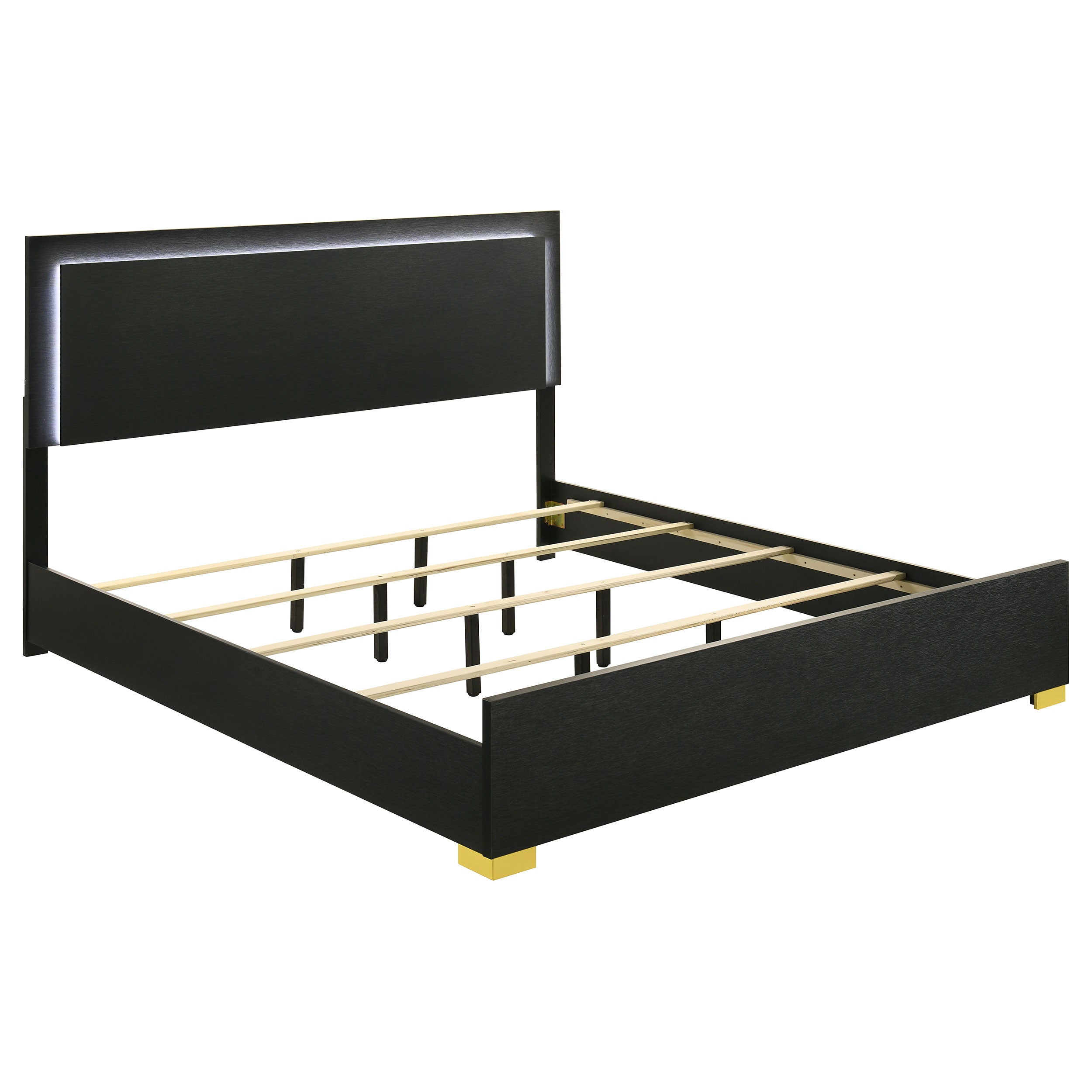 Marceline Panel Bed with LED Lighting