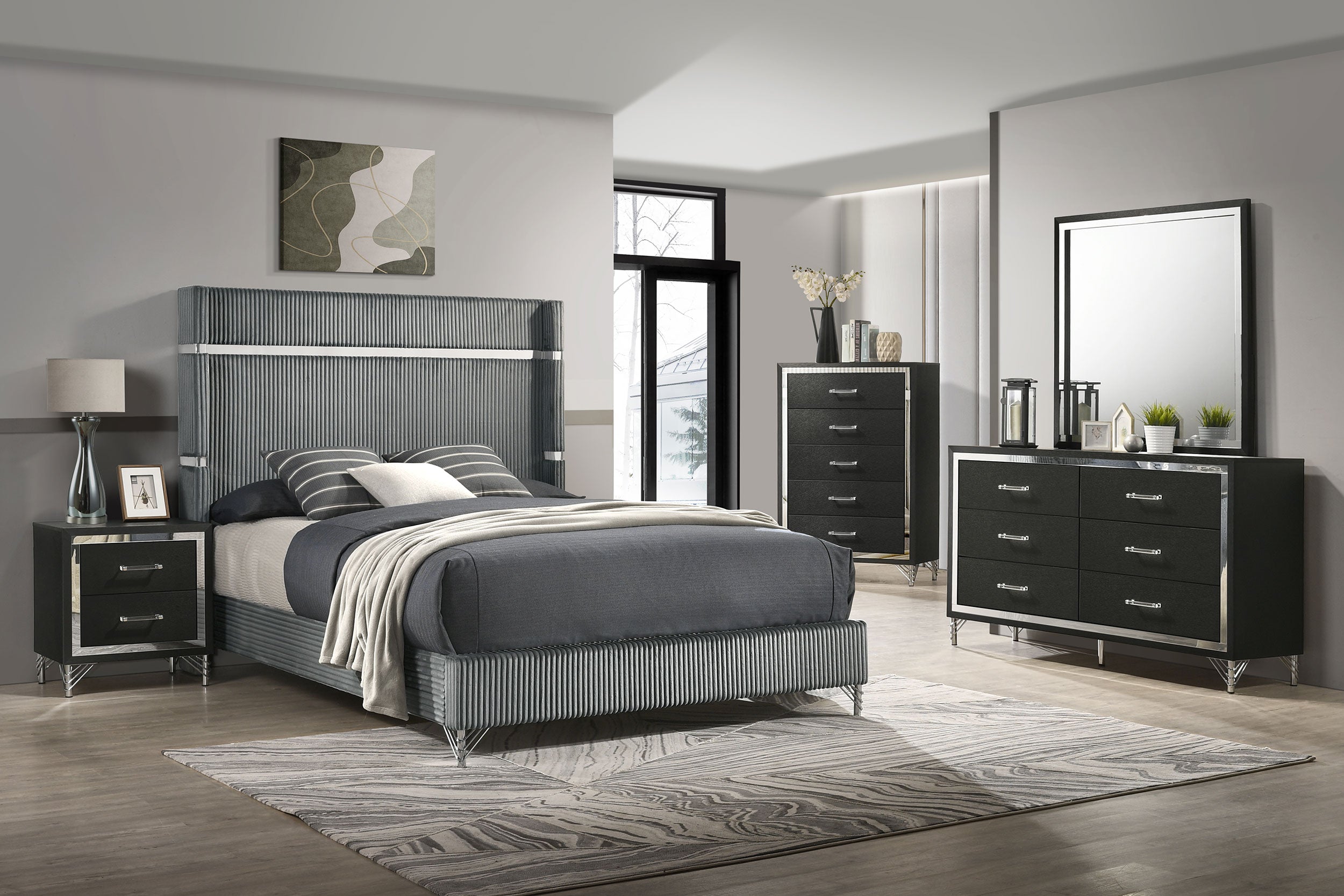 Lucia Wingback Bed
