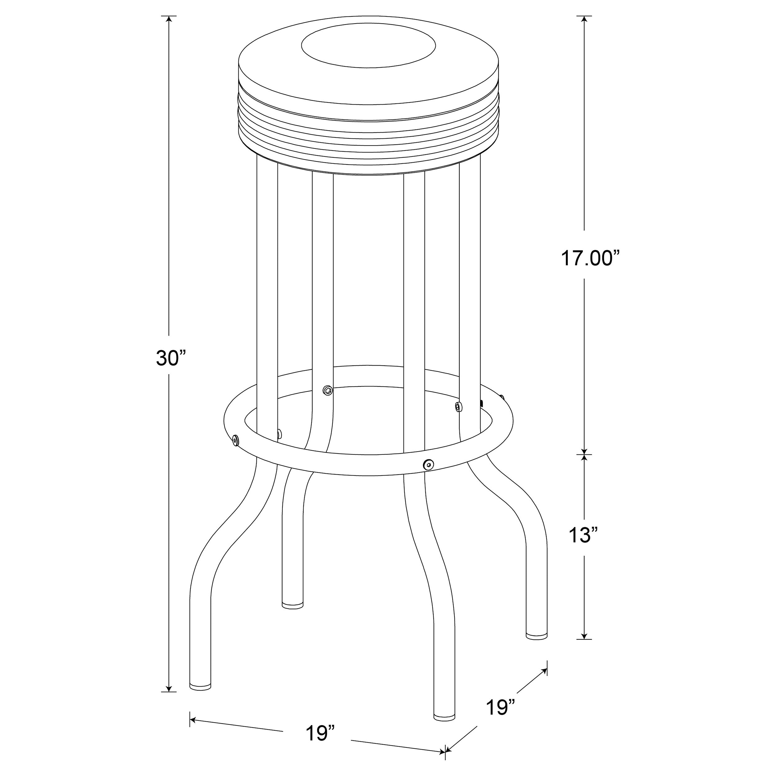 Retro Swivel Bar Stool