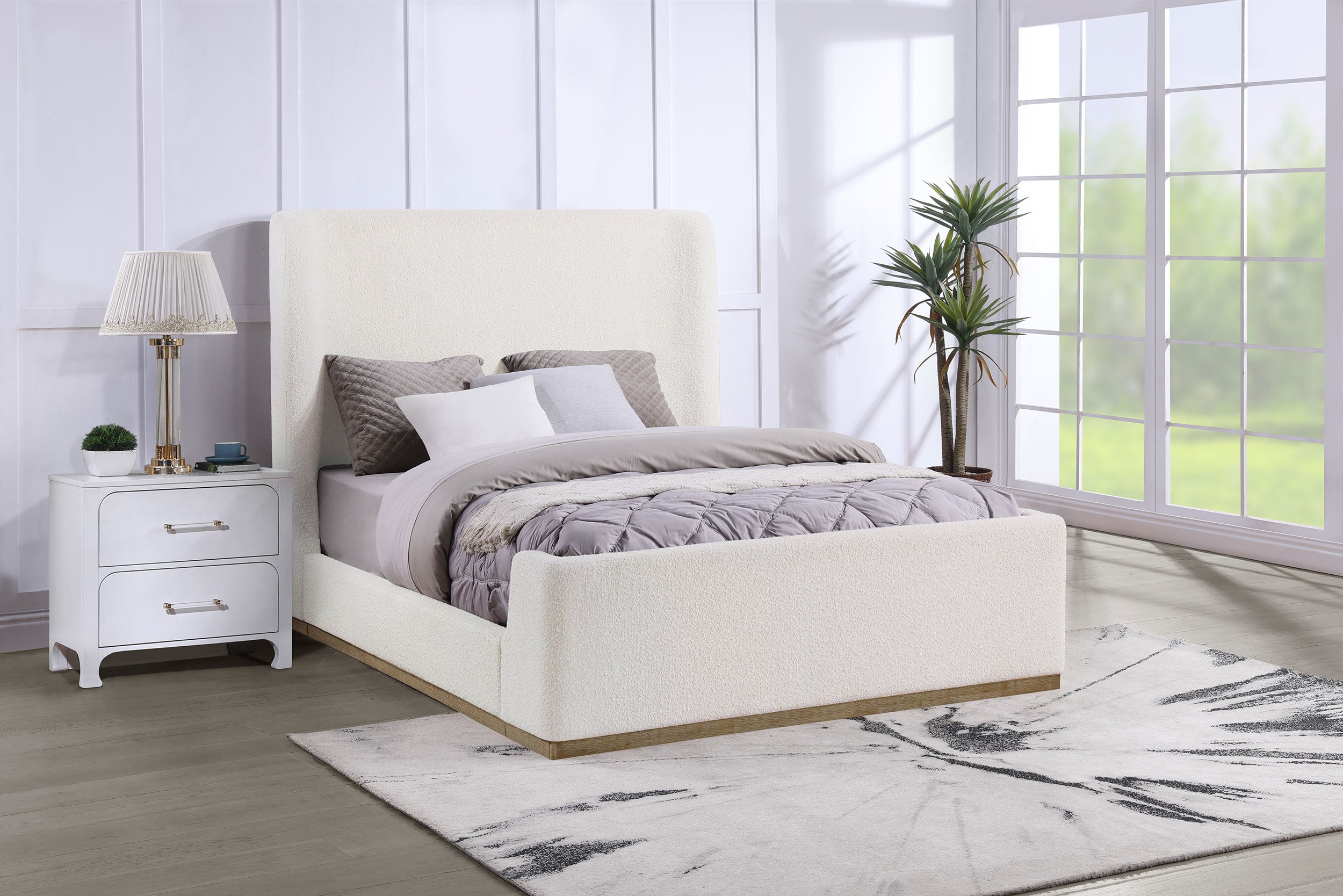 Nala Wingback Platform Bed