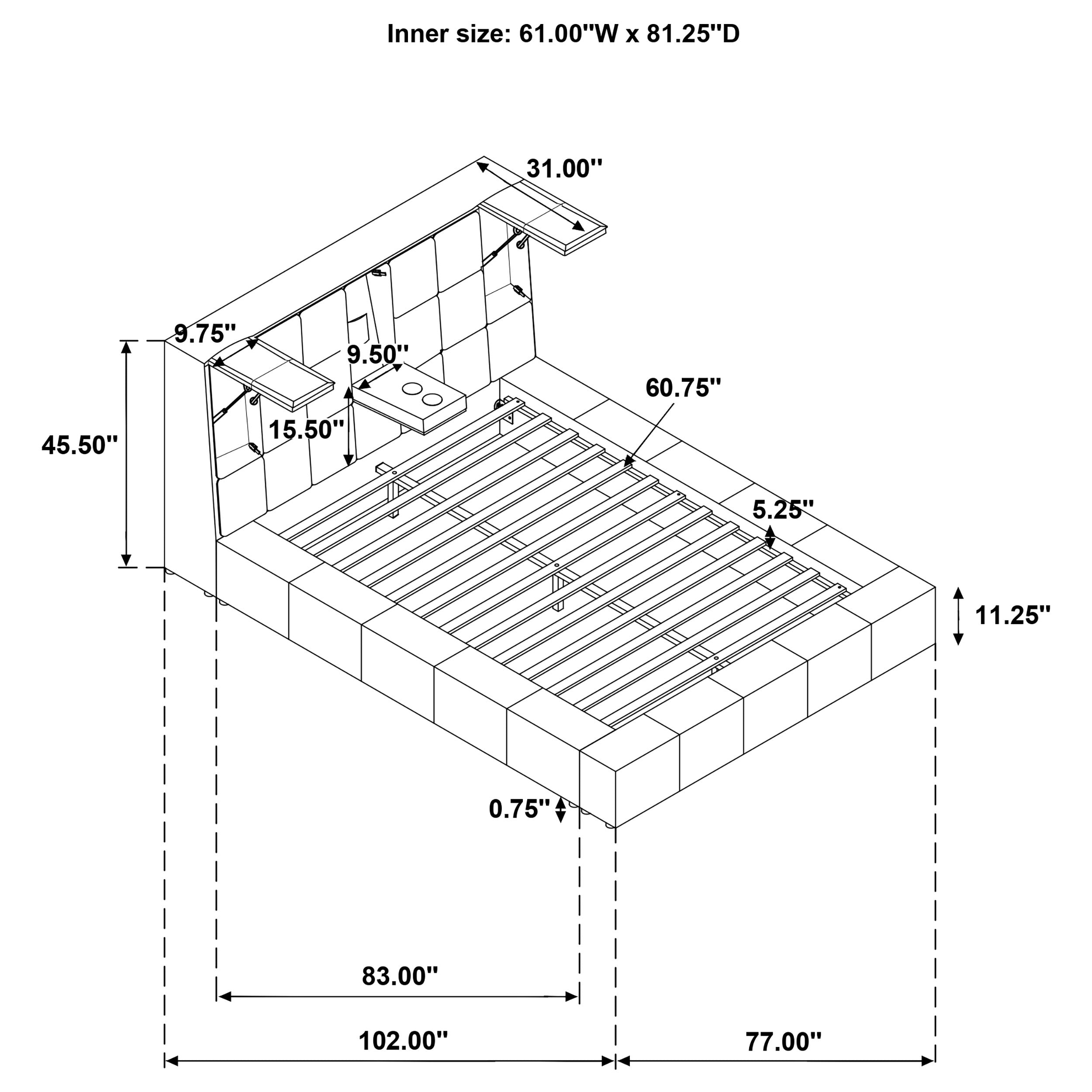 Dreux Panel Platform Bed