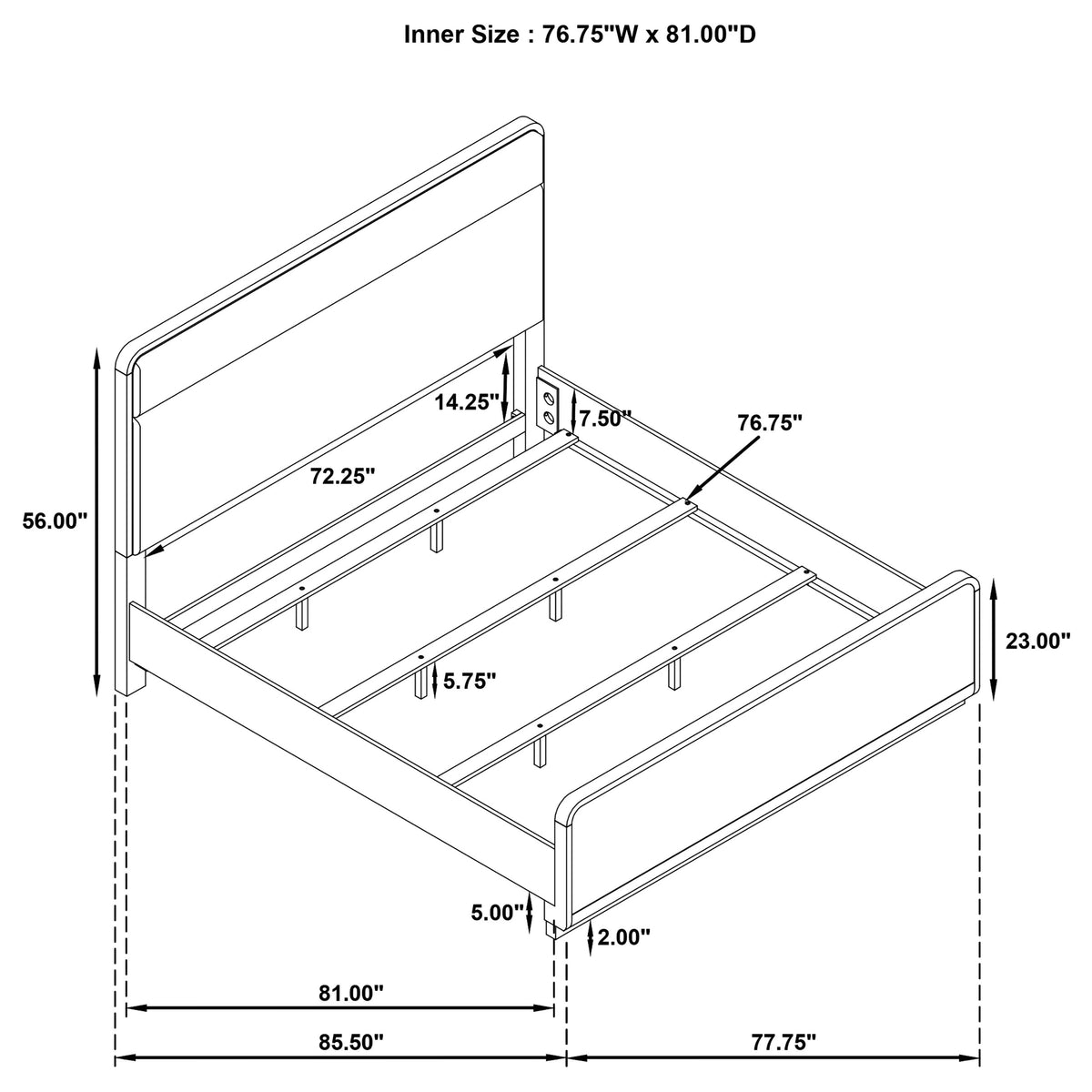 Ladera Panel Bed