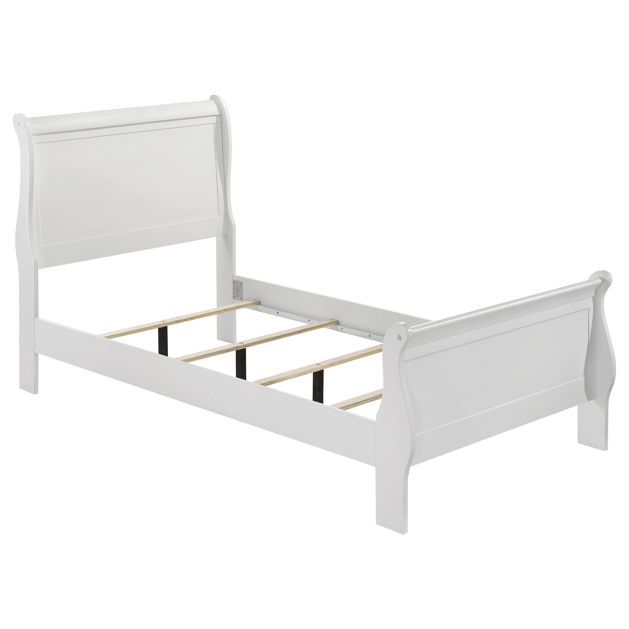 Louis Philippe Sleigh Panel Bed