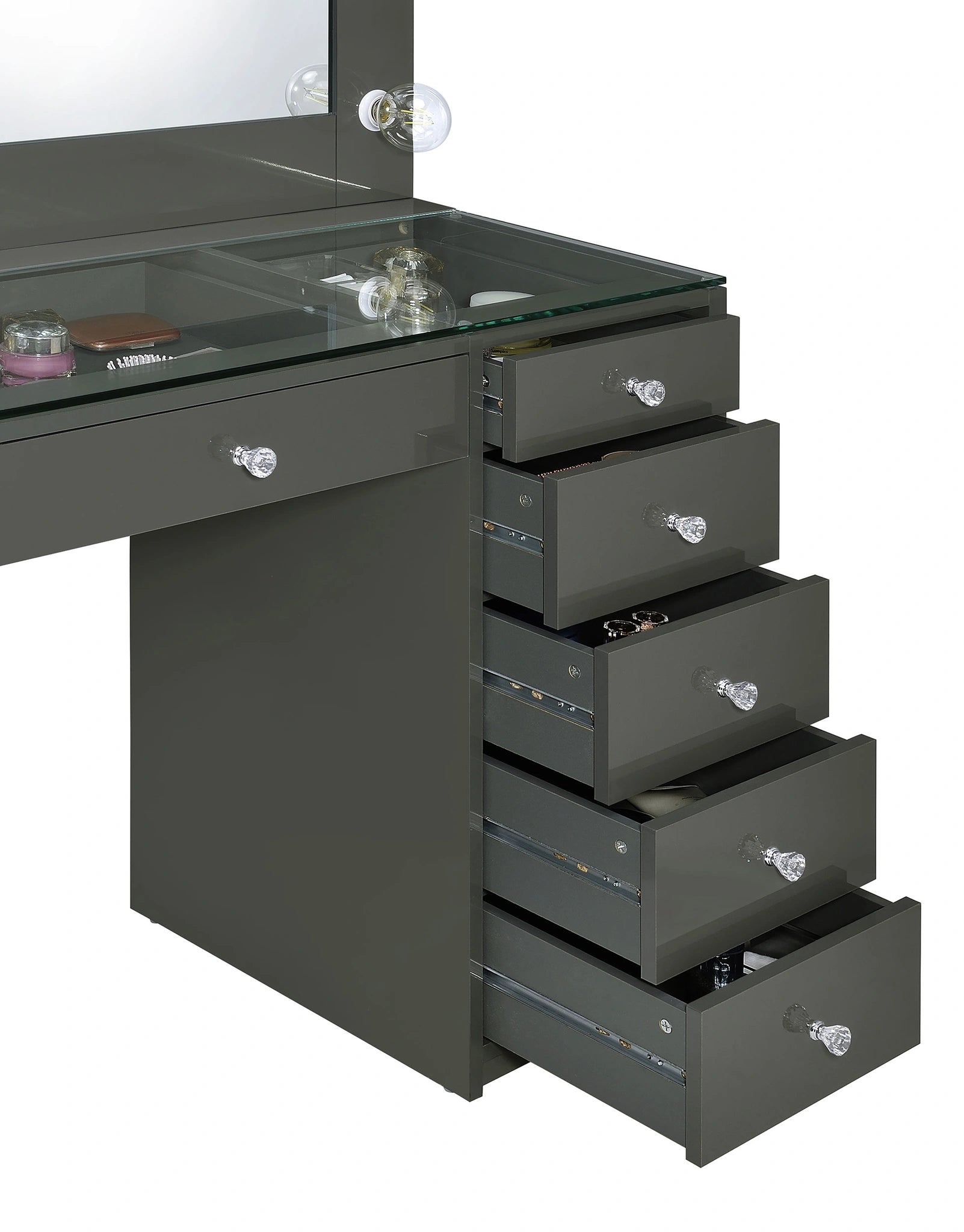Acena Makeup Vanity Table with LED Mirror