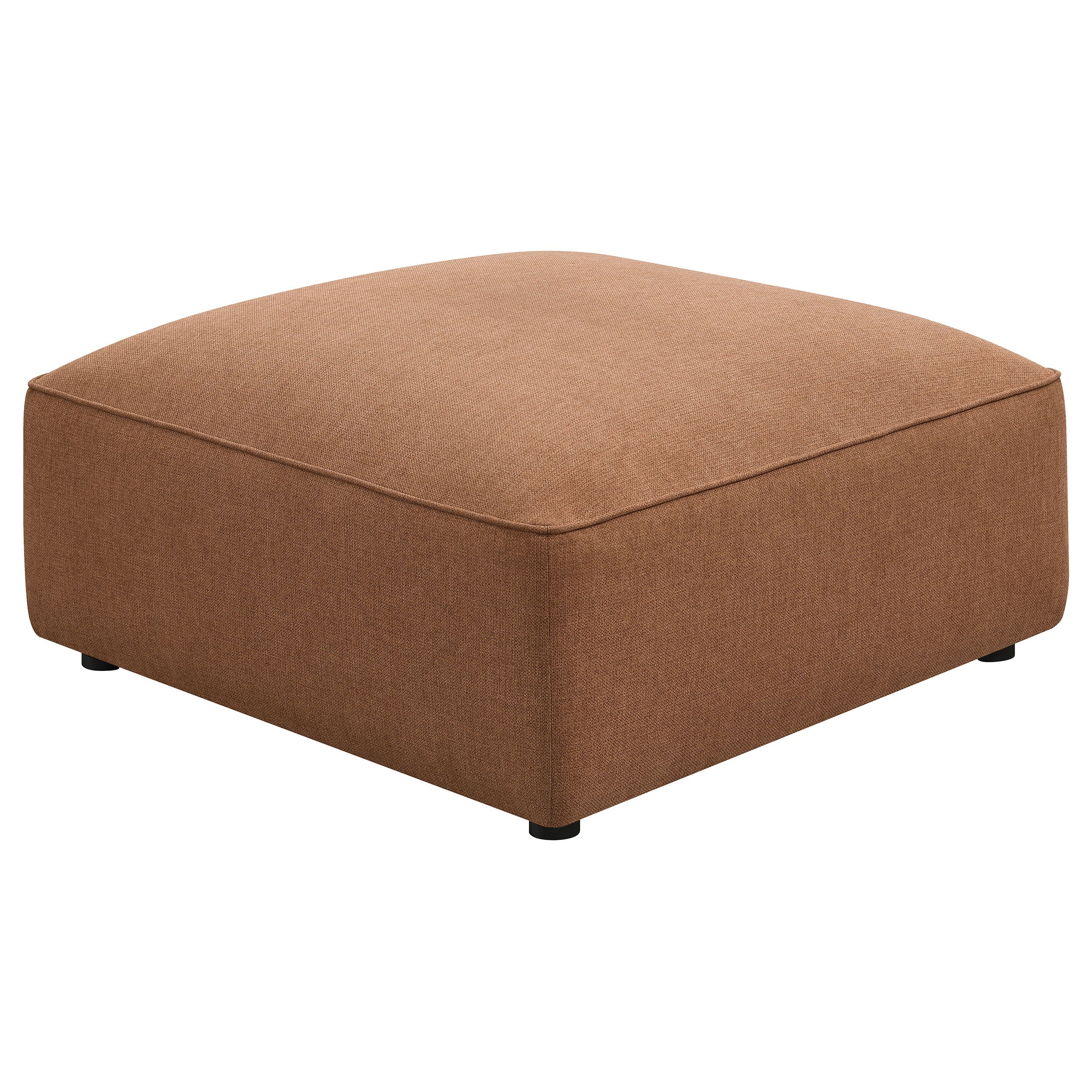 Jennifer Square Upholstered Ottoman Grey