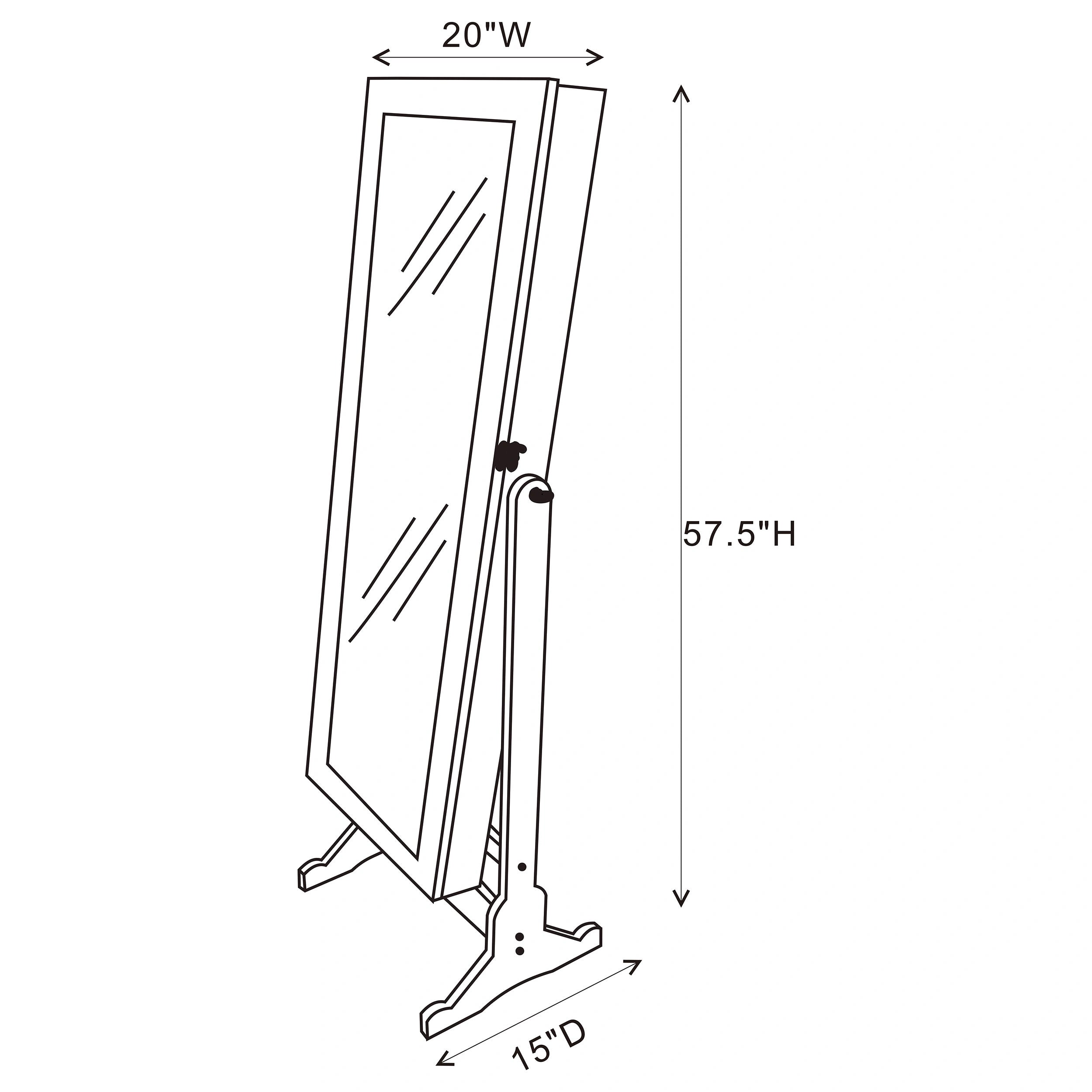 Yvonne Jewelry Cheval Mirror