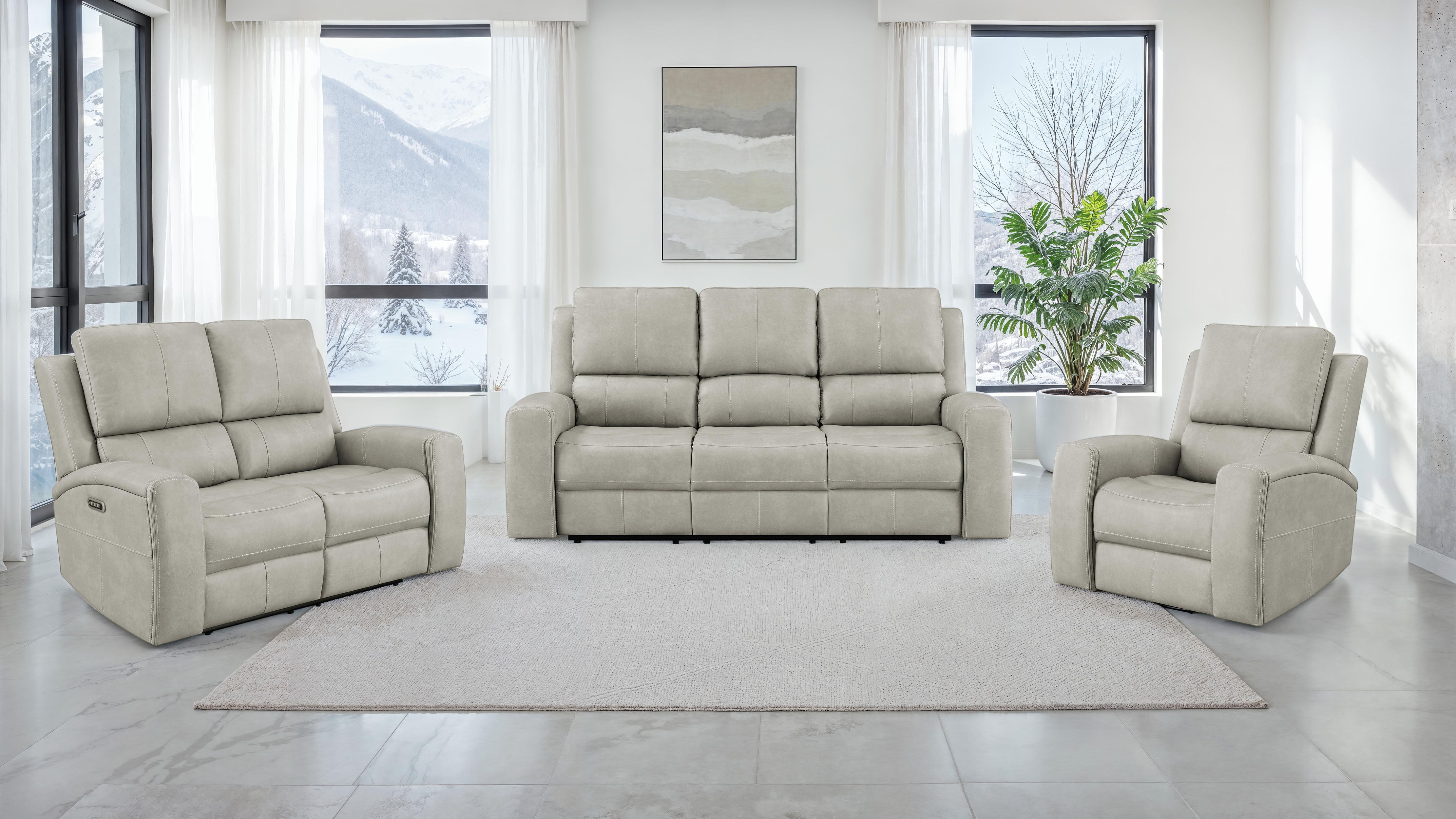 Brickston Triple Power Swivel Glider Recliner