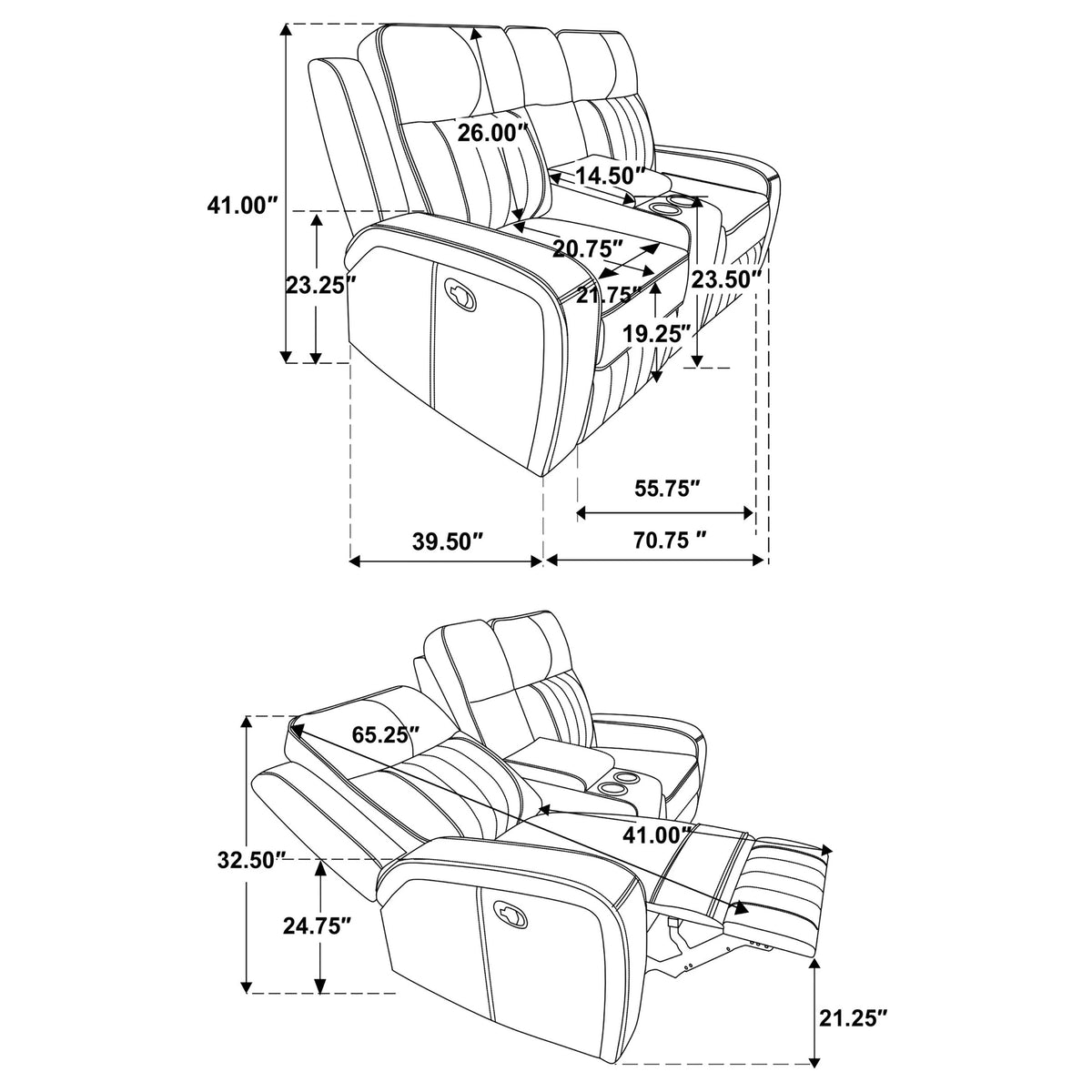 Raelynn Reclining Sofa Set