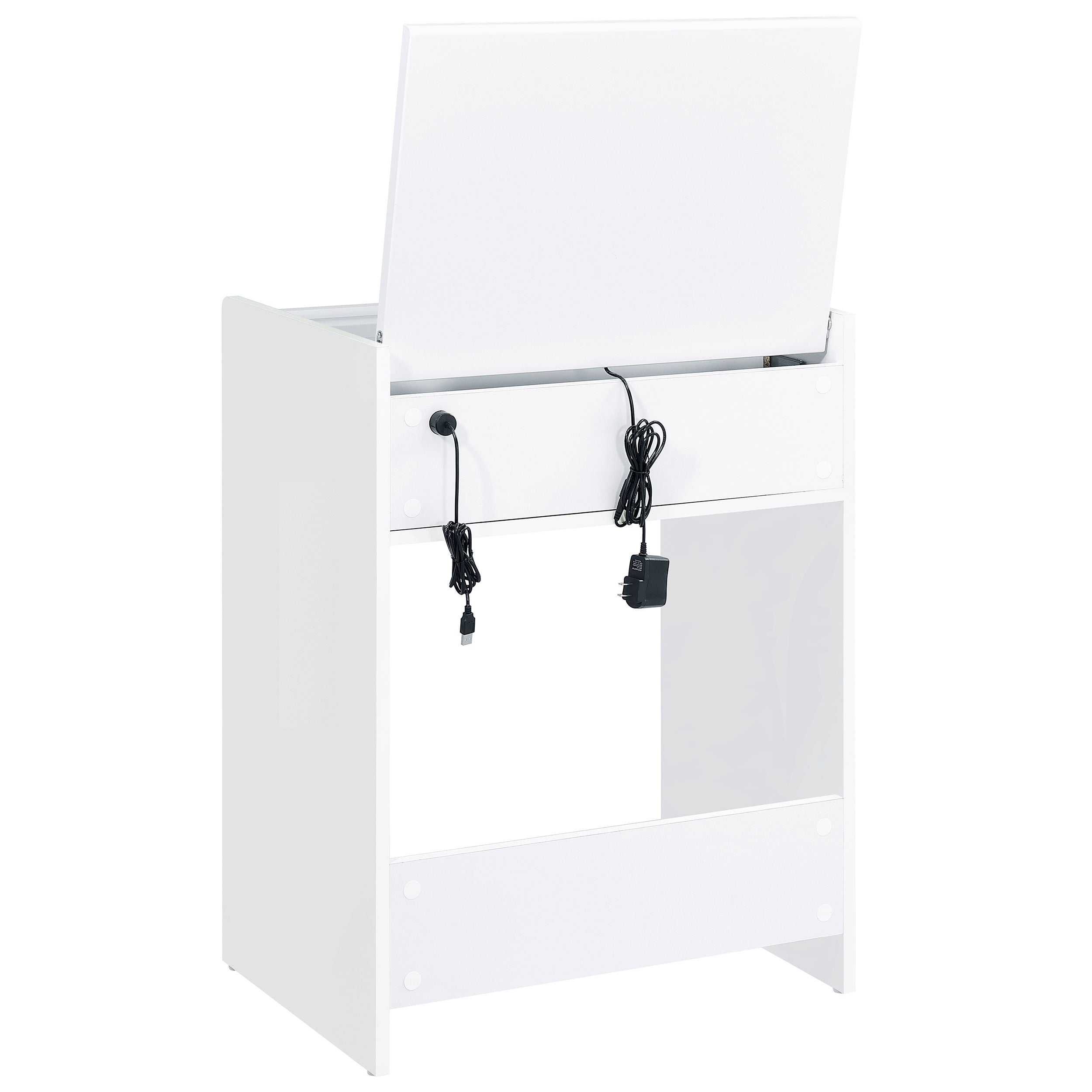 Danbury Makeup Vanity Table with LED Mirror and Stool
