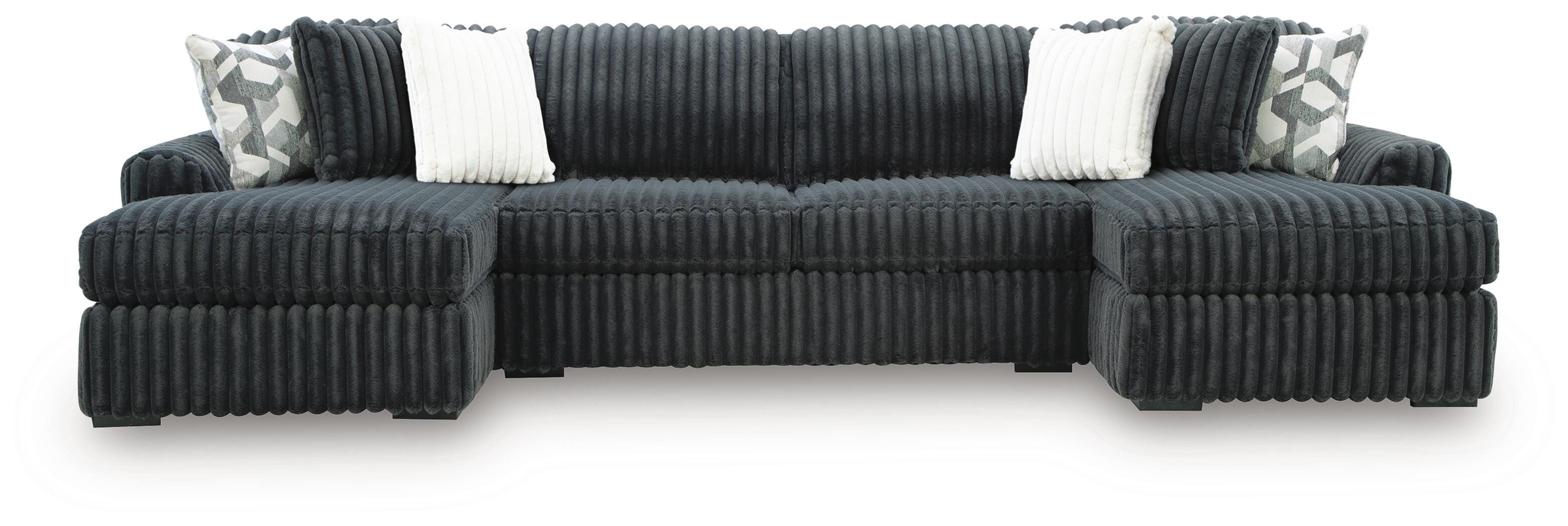 Midnight-Madness Sectional with Chaise