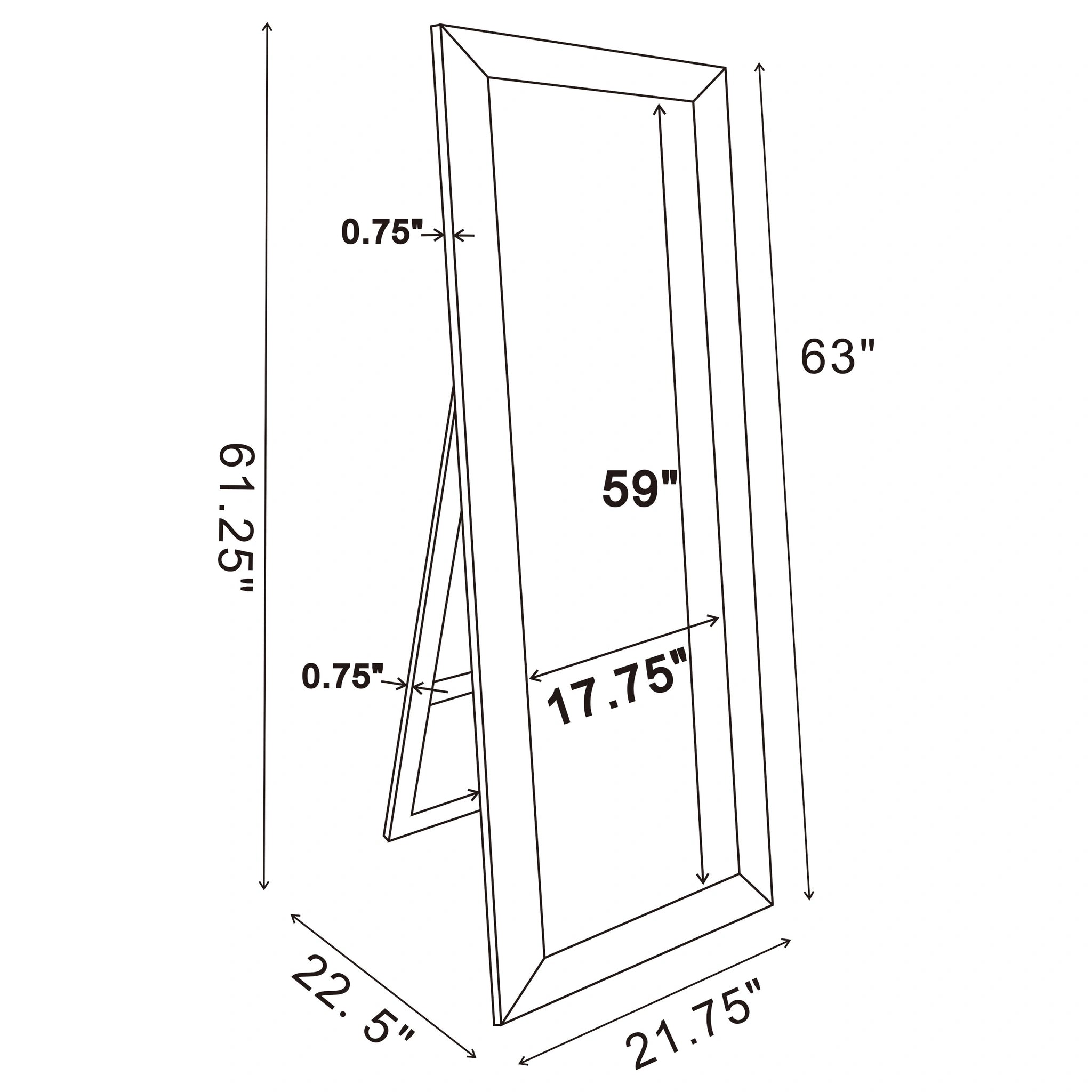 Soline Standing Mirror