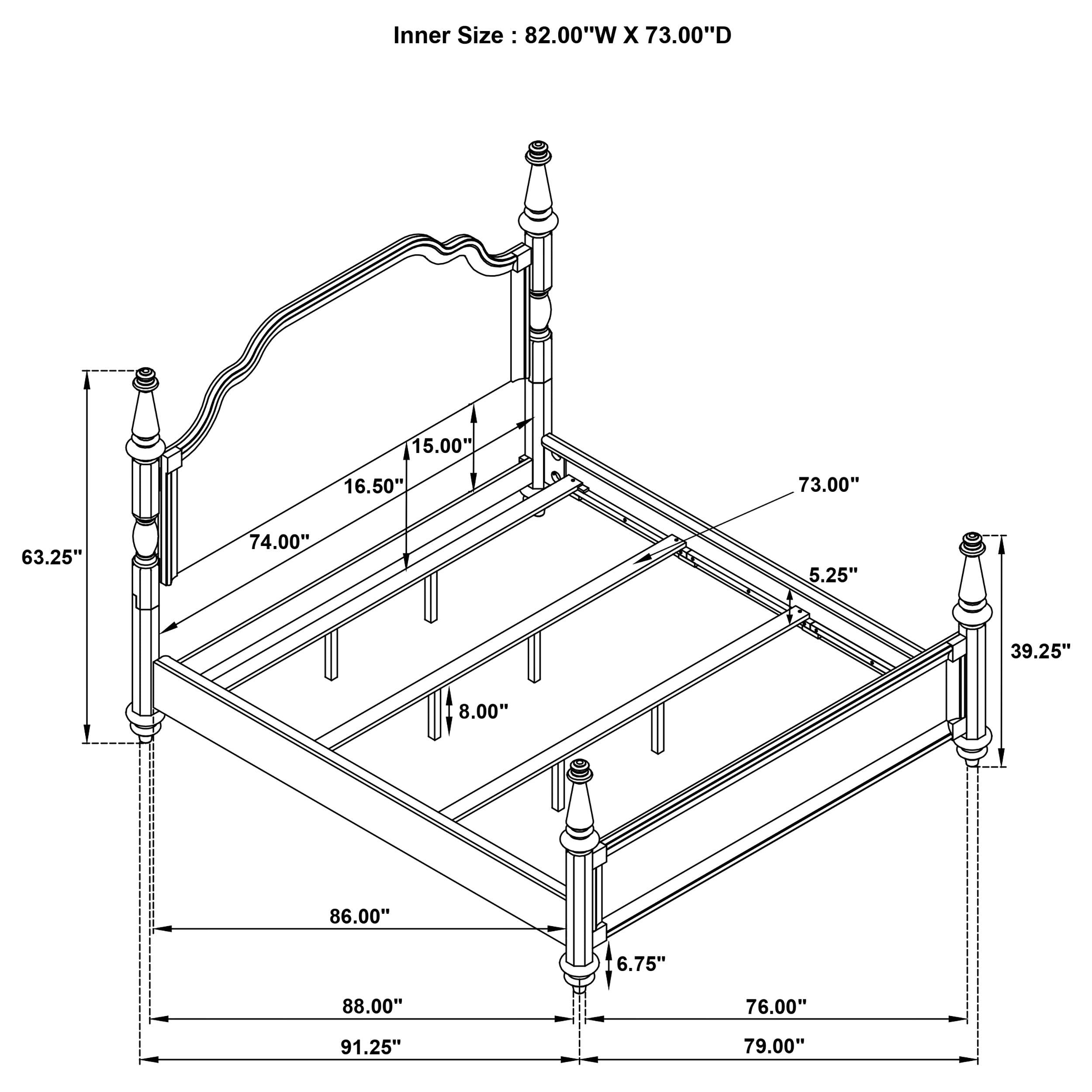 Andover Four-Poster Panel Bed