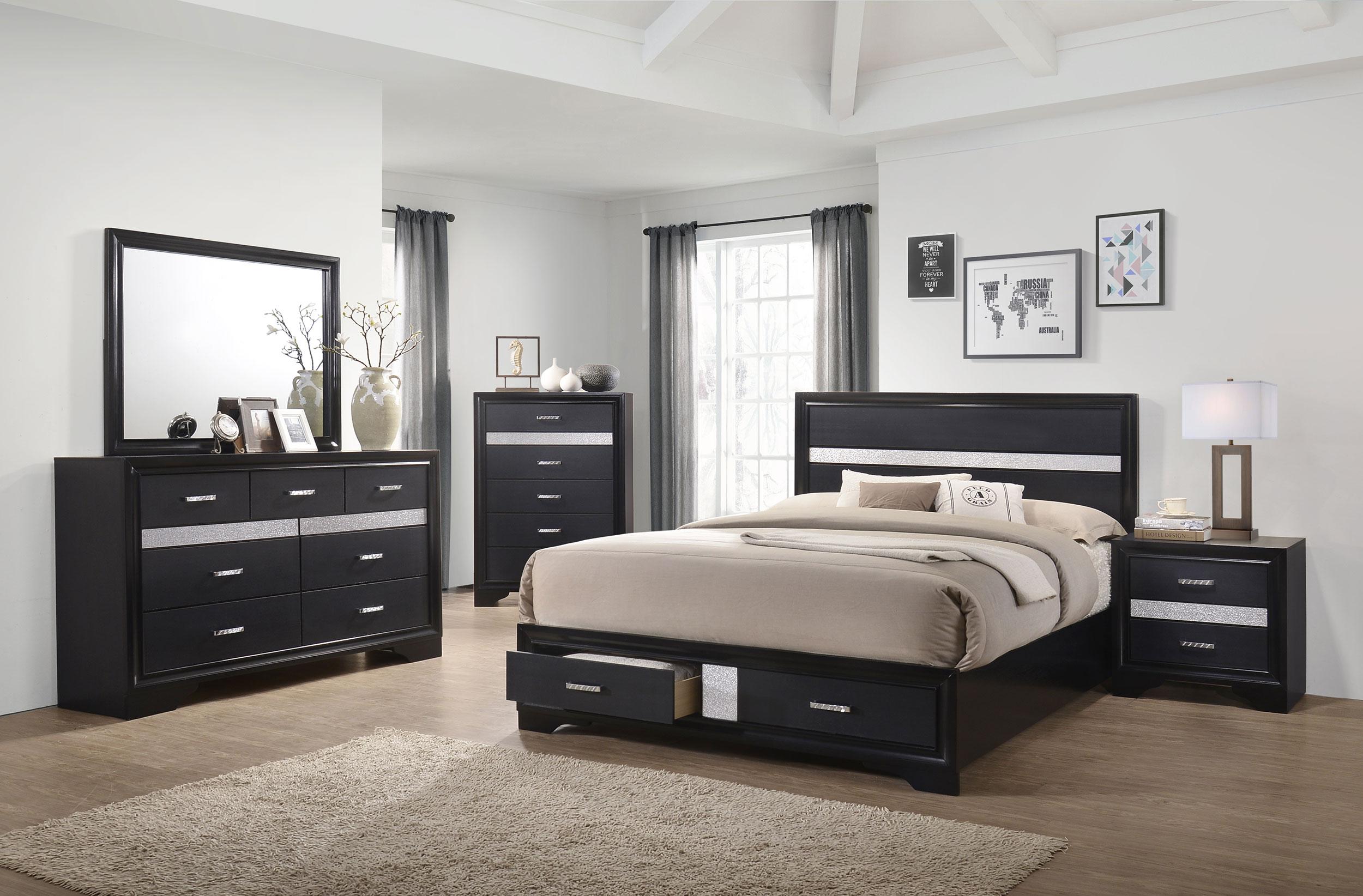 Miranda Panel Platform Storage Bed