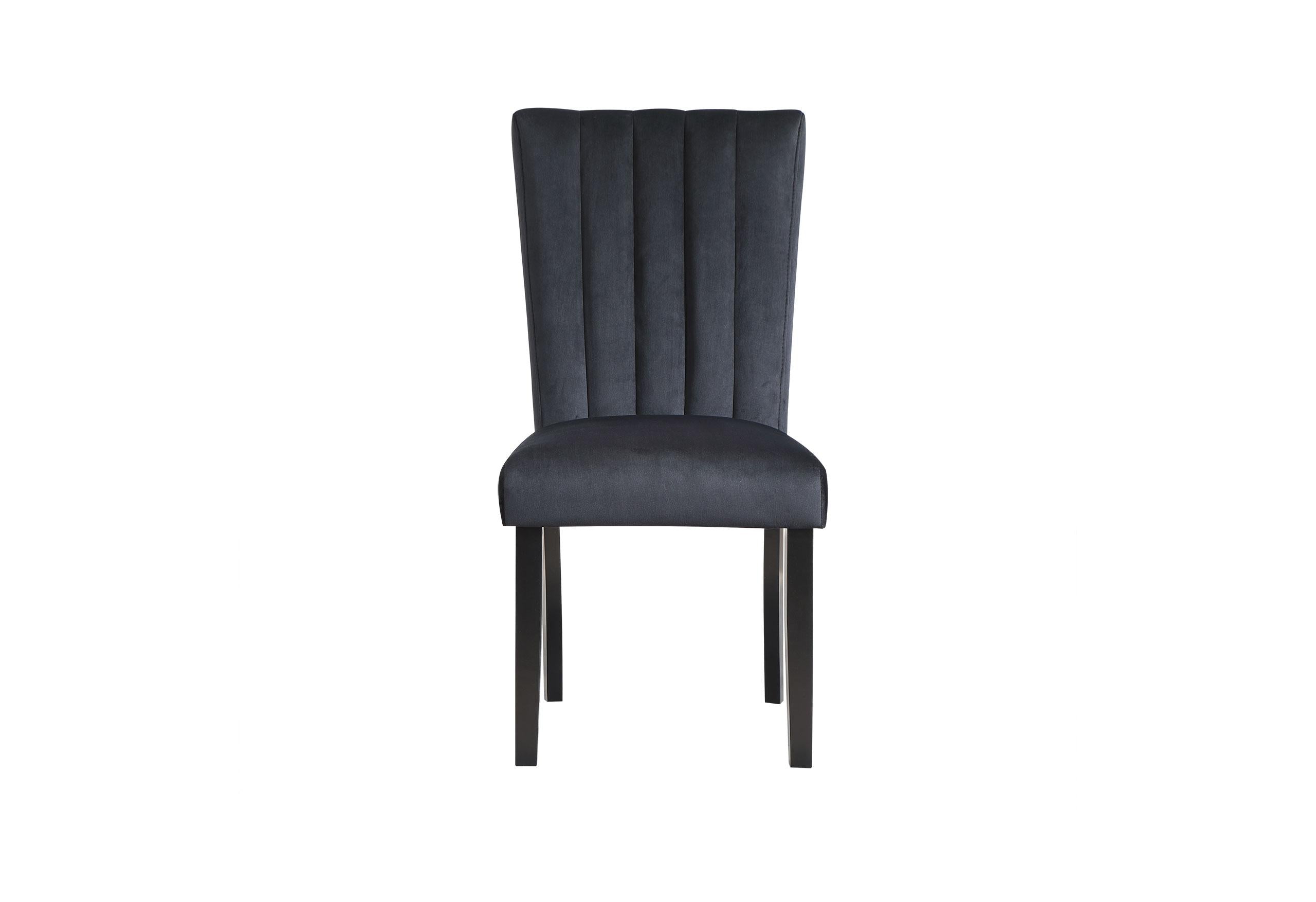 D8685 BLACK DINING CHAIR