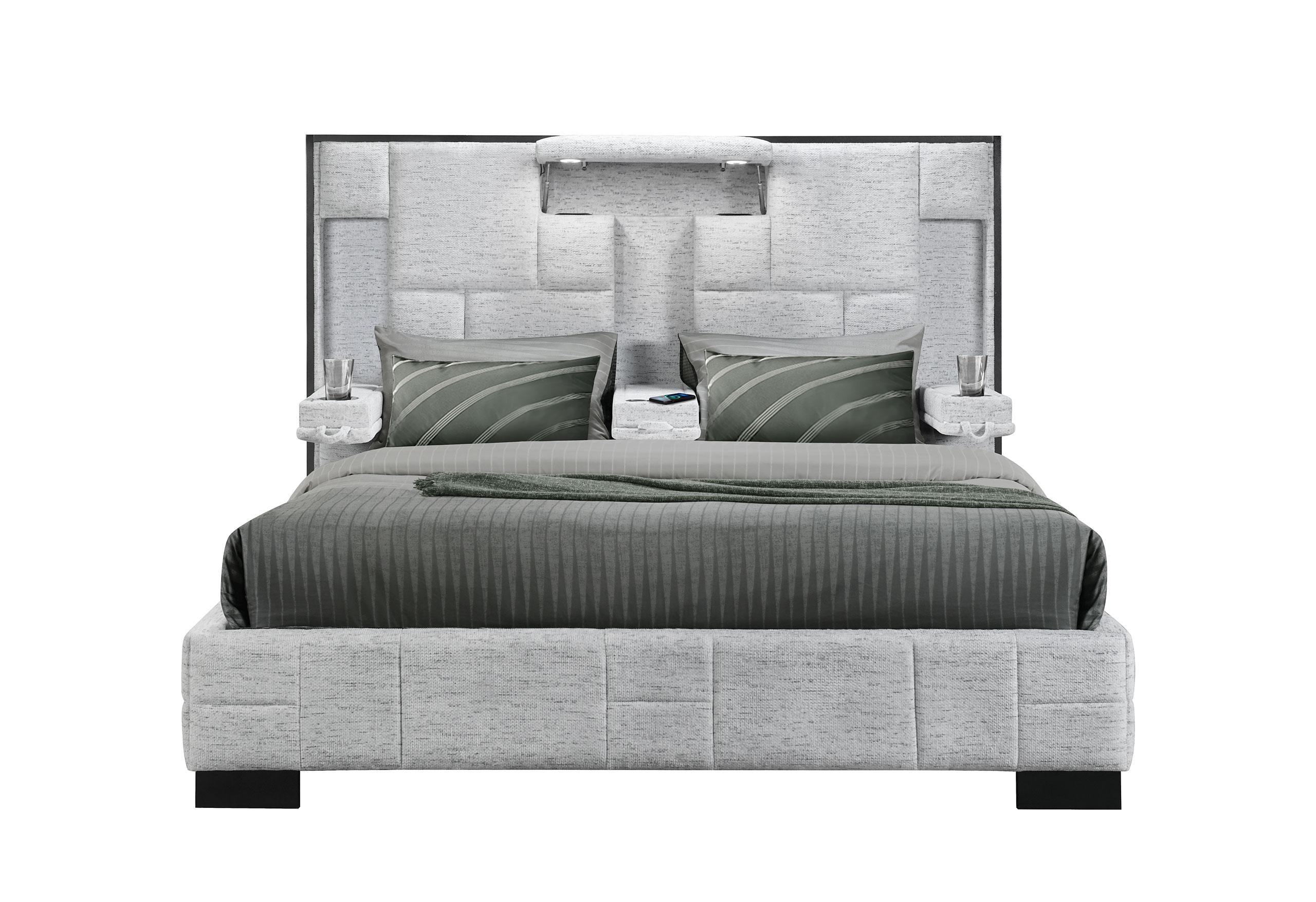 OSCAR GREY KING BED