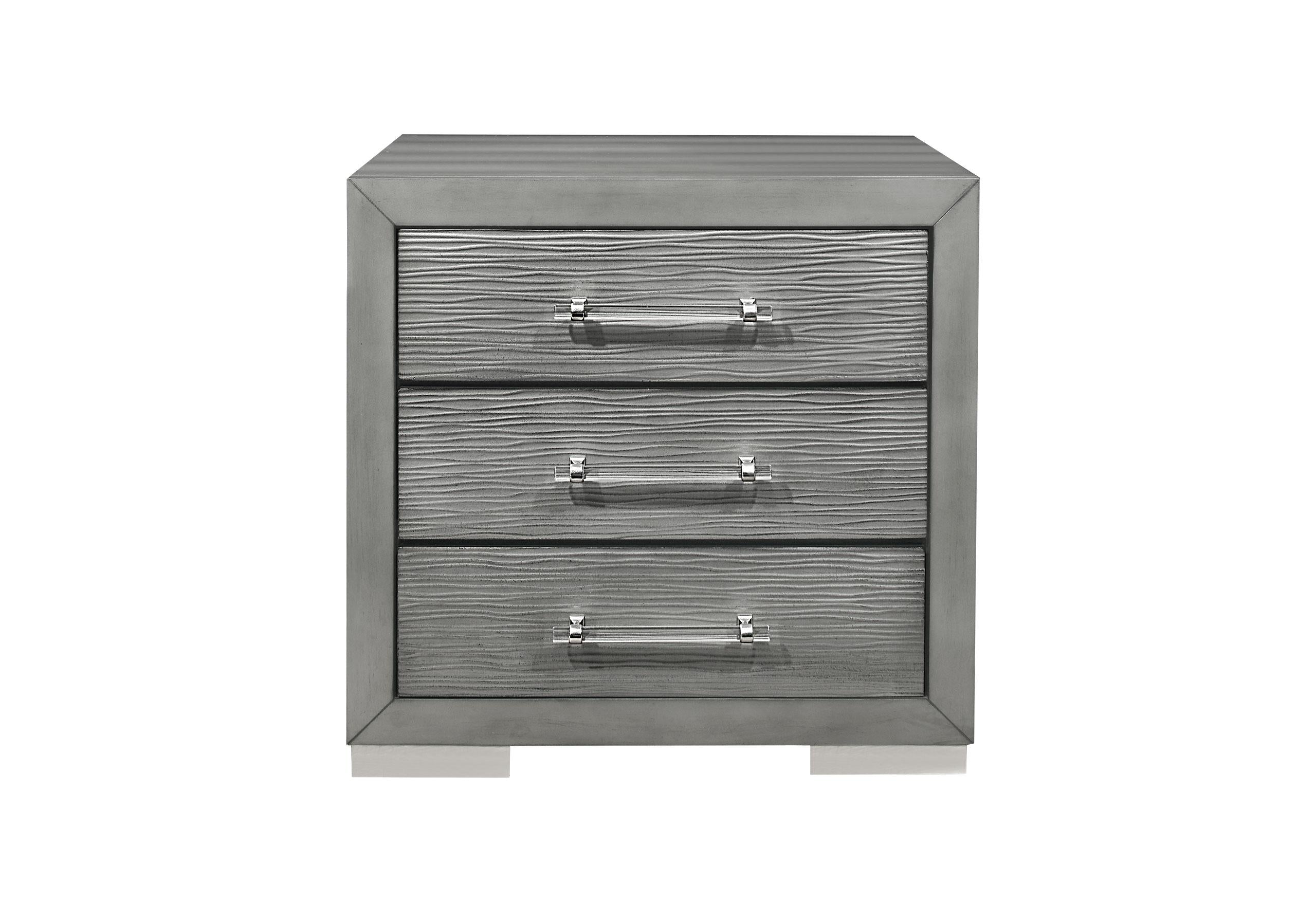 TIFFANY SILVER NIGHTSTAND