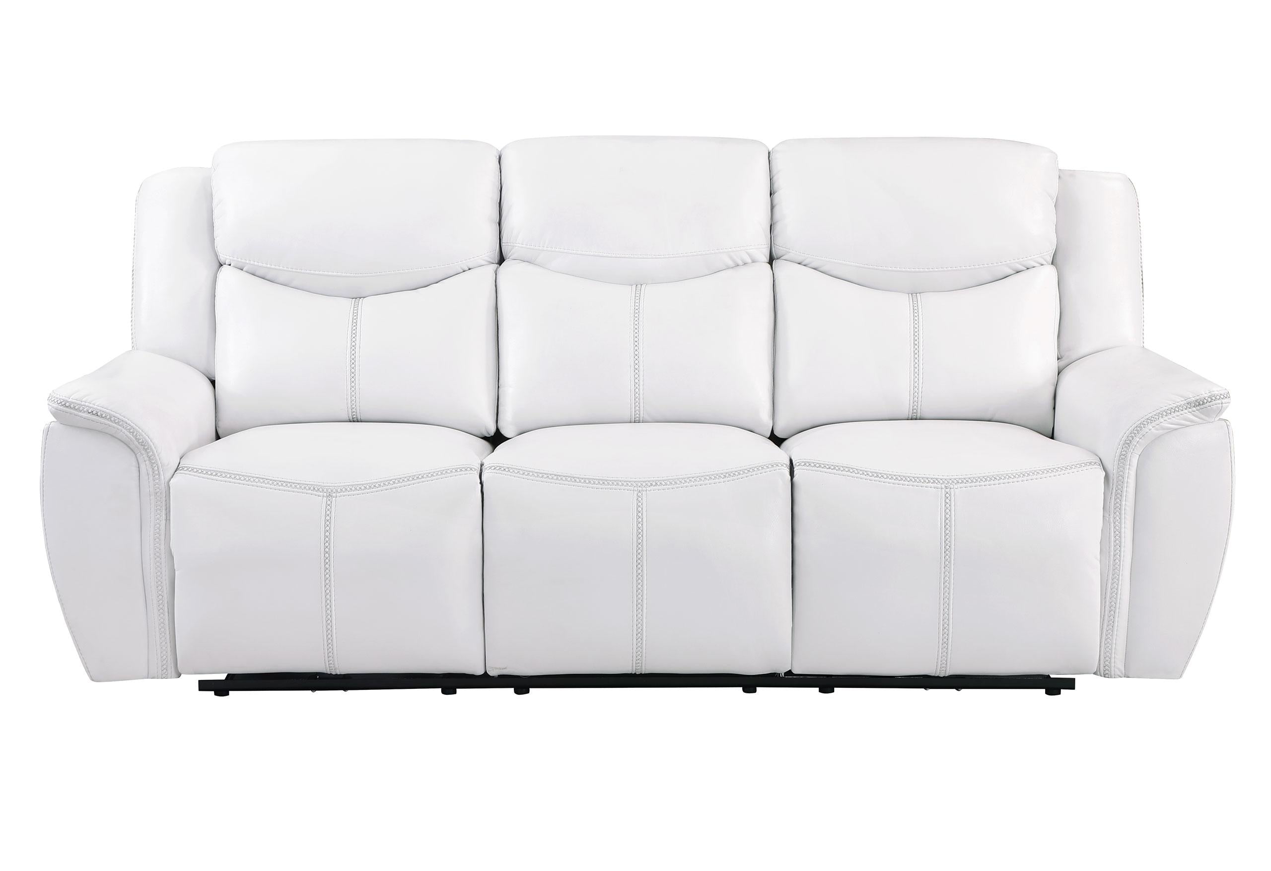 U5987 BLANCHE WHITE POWER RECLINING SOFA