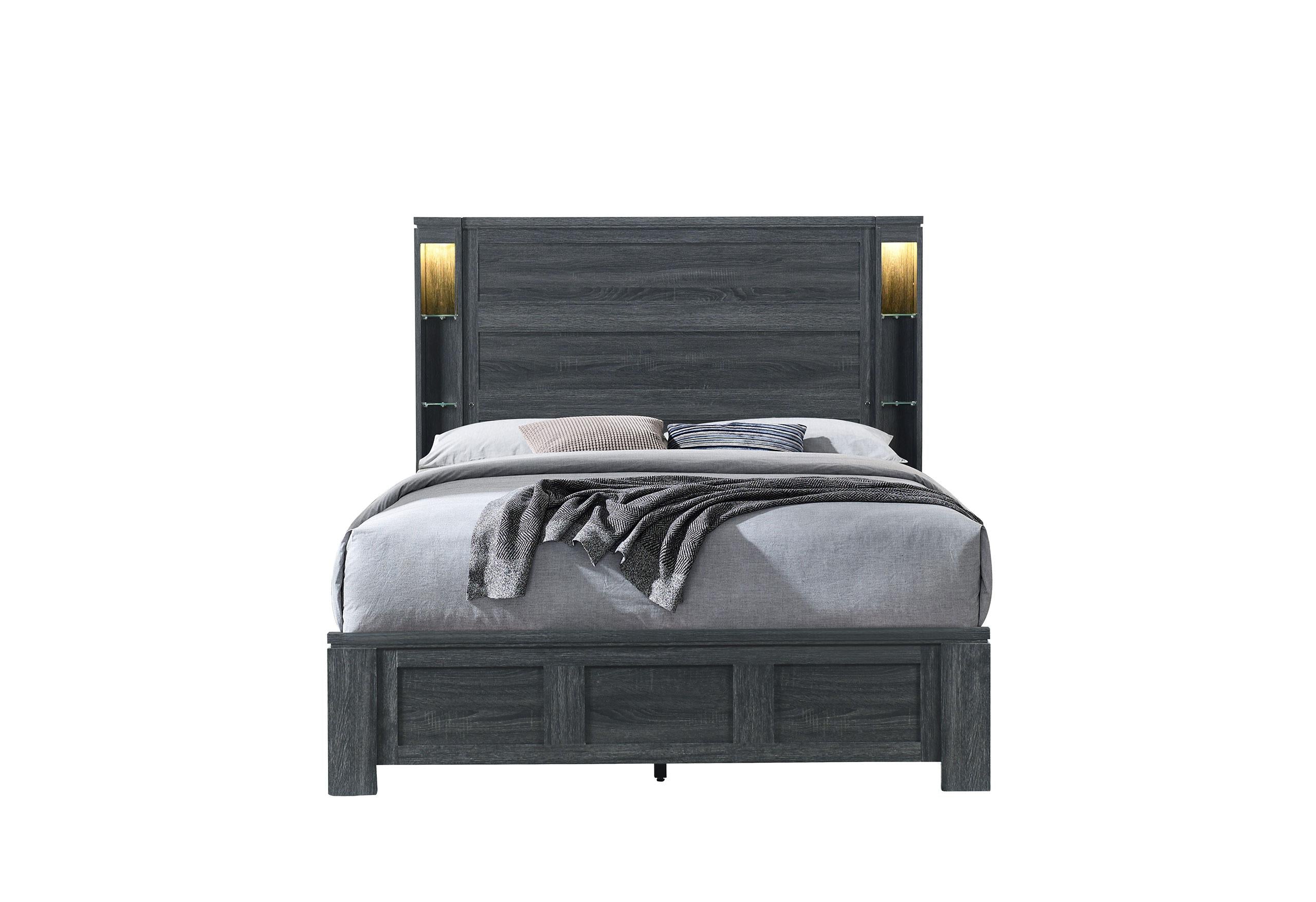 CYPRESS DARK GREY QUEEN BED