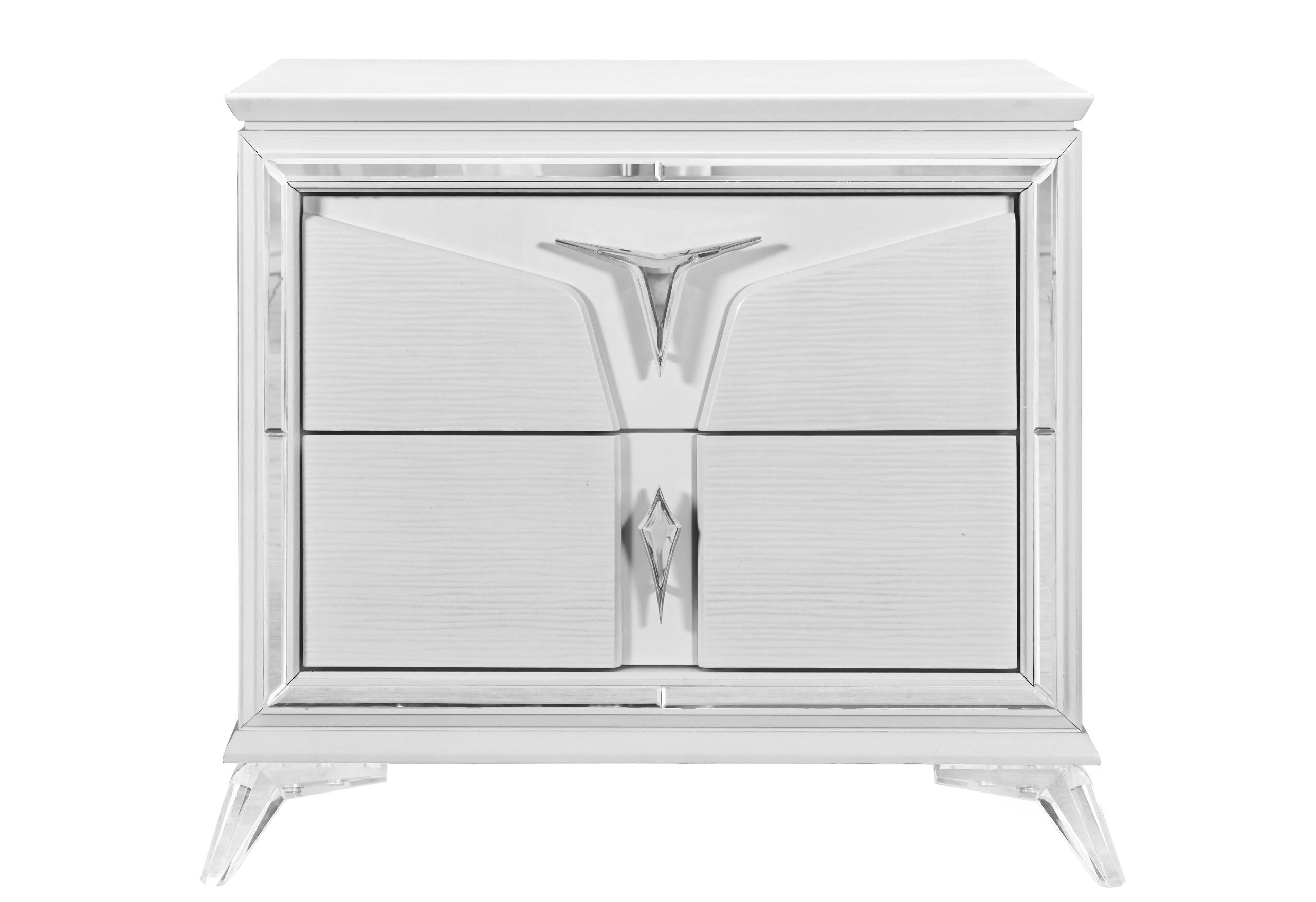 ROMO WHITE NIGHTSTAND