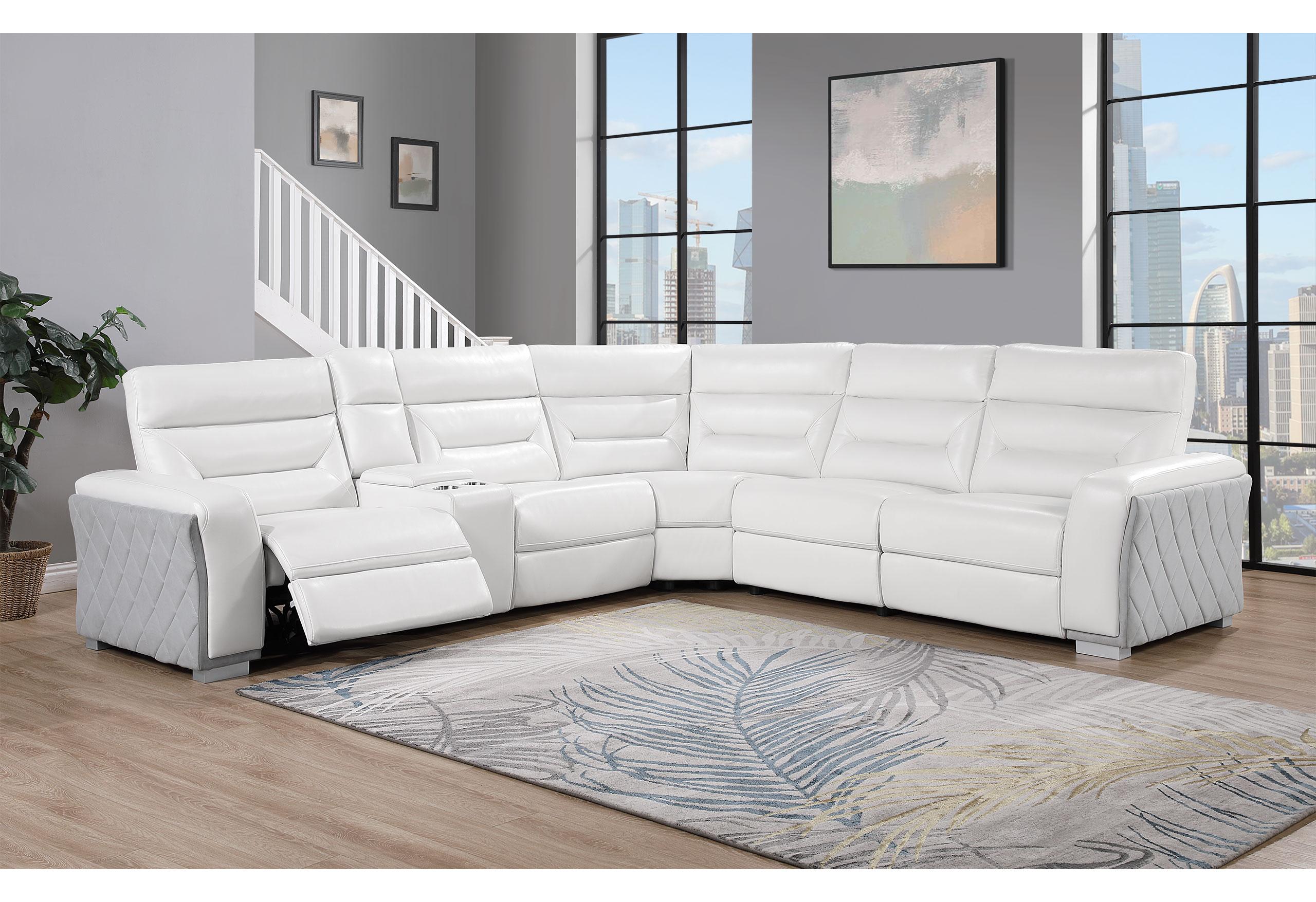 U2682 BLANCHE WHT/GRY 33 SECTIONAL