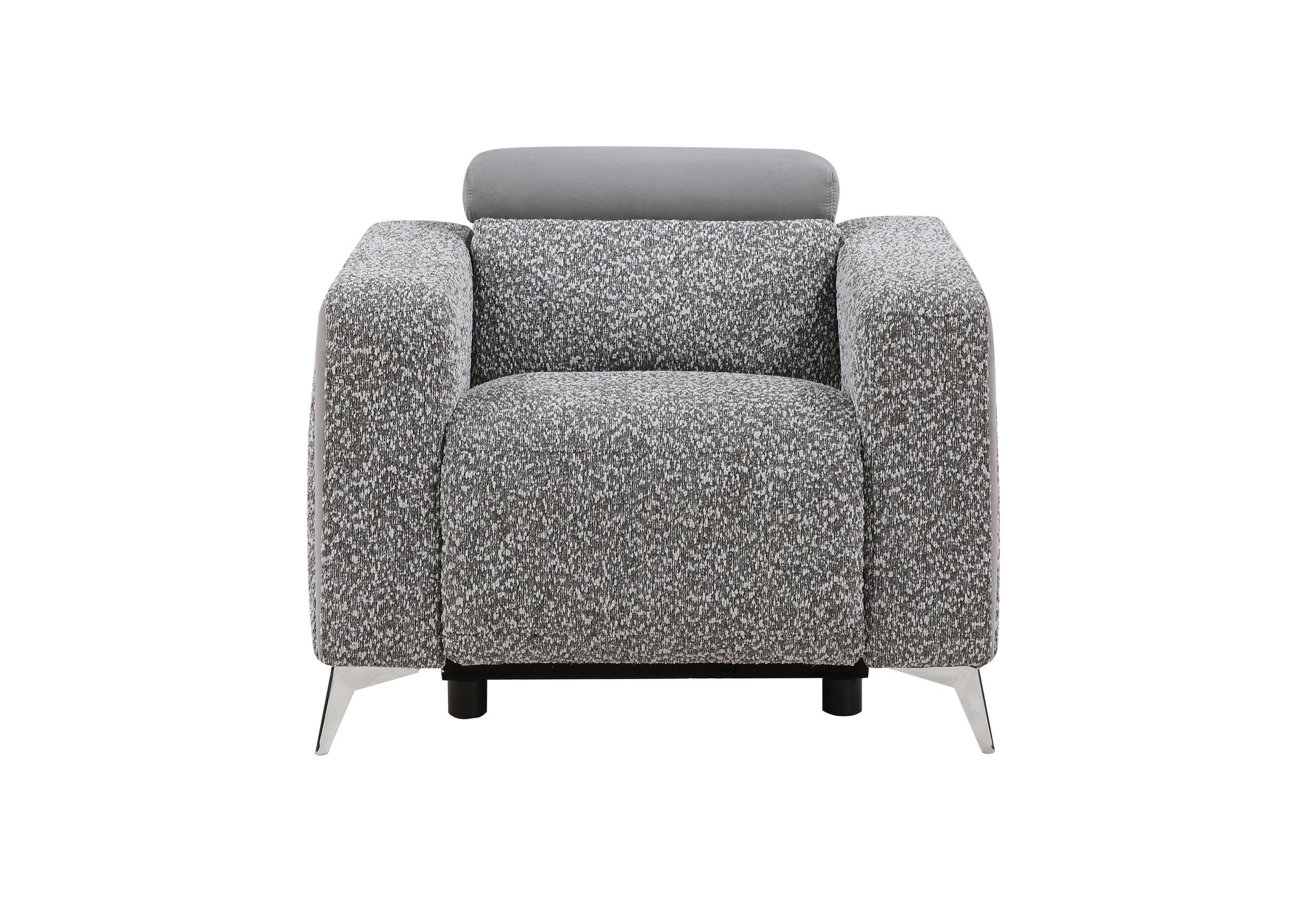 U8521 TAUPE/DARK GREY 36 POWER RECLINER
