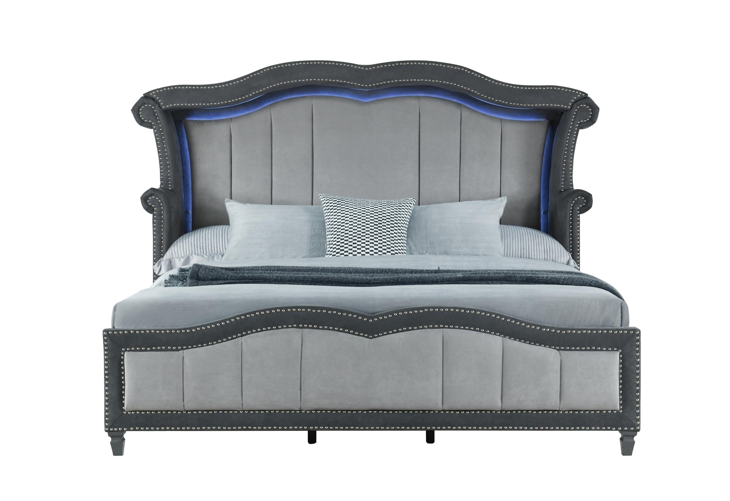 VANNA DARK GREY FULL BED