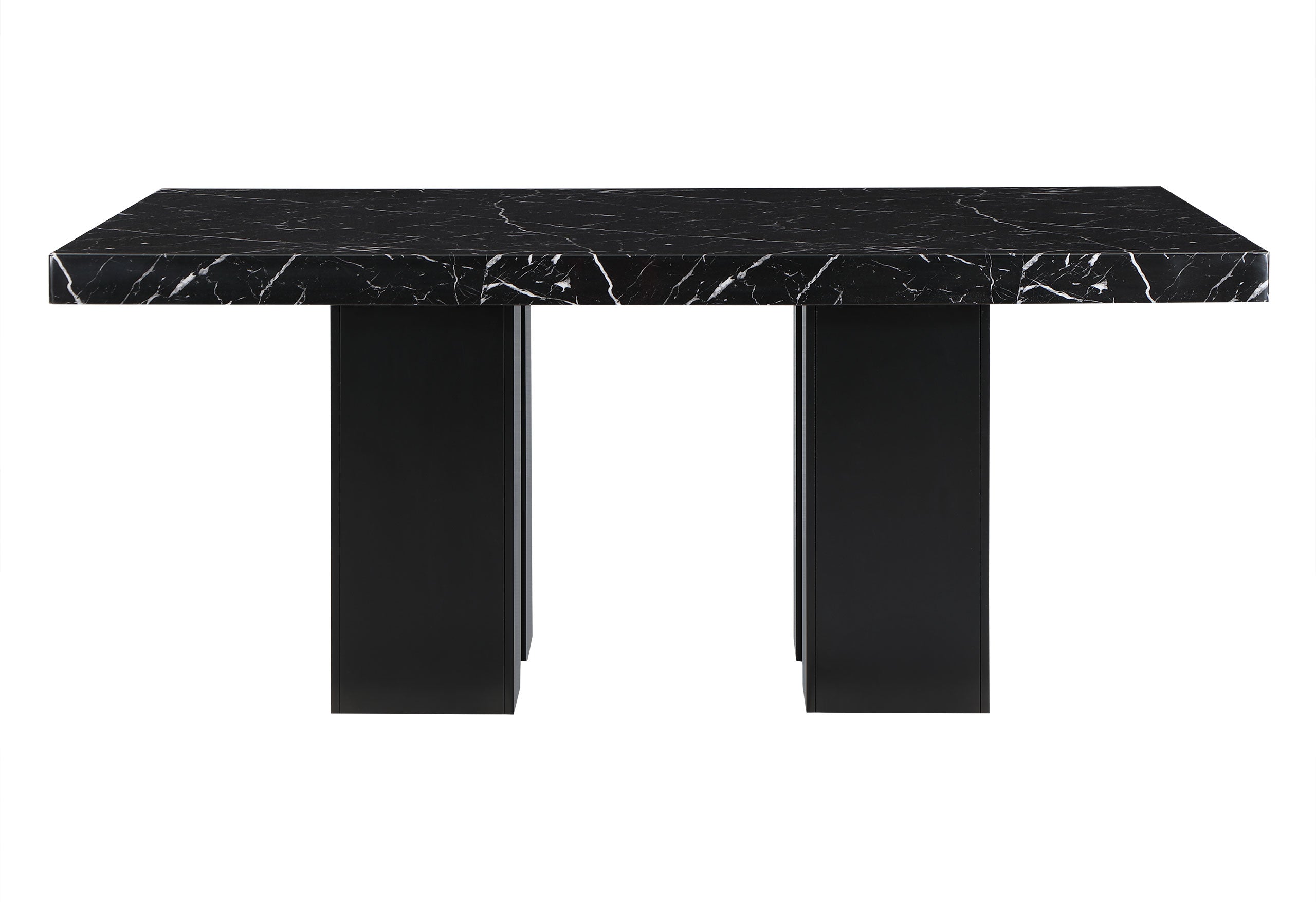 D03 DINING TABLE +6 D03 DINING CHAIRS BLACK