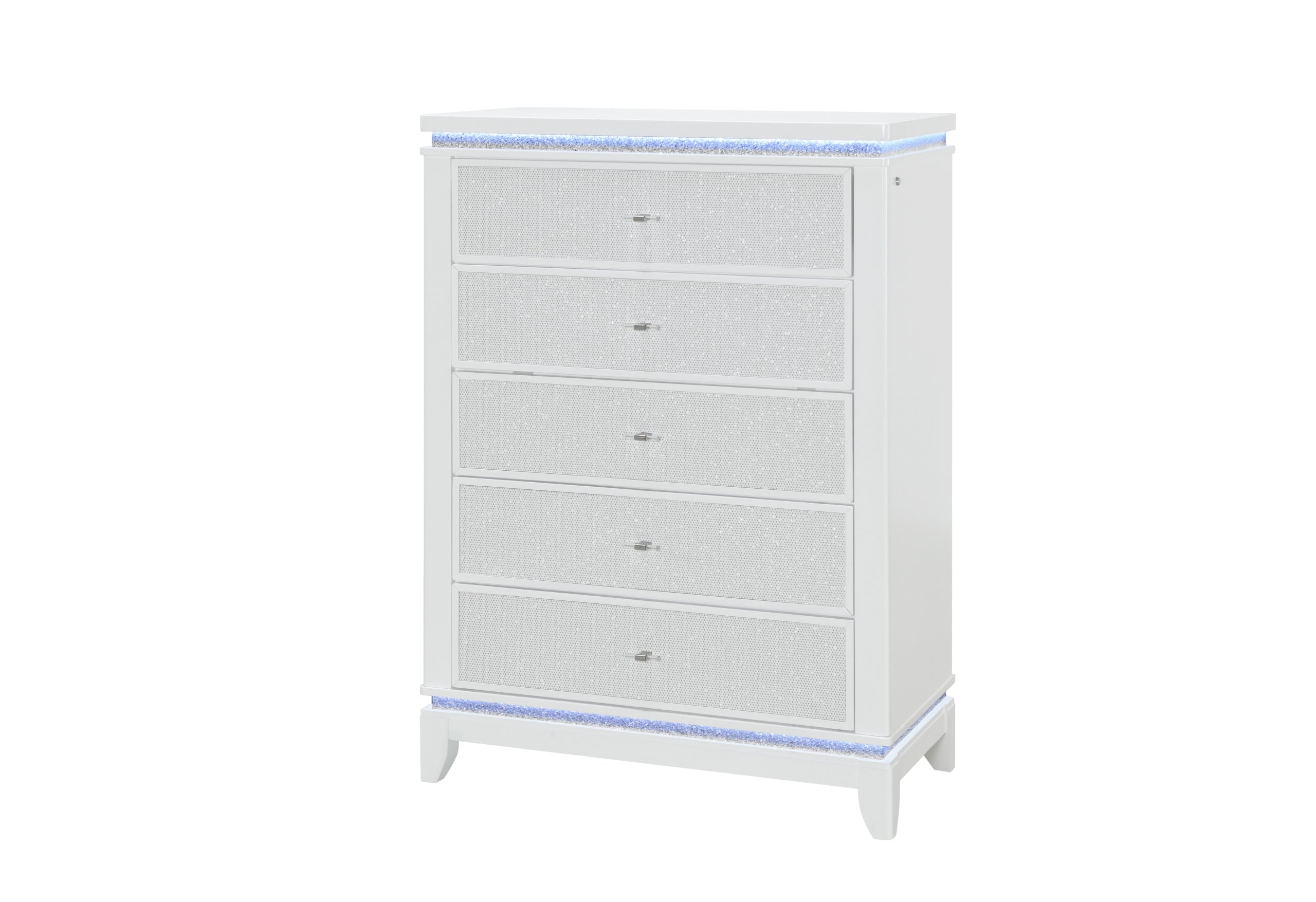 ALINA WHITE CHEST W/ LED