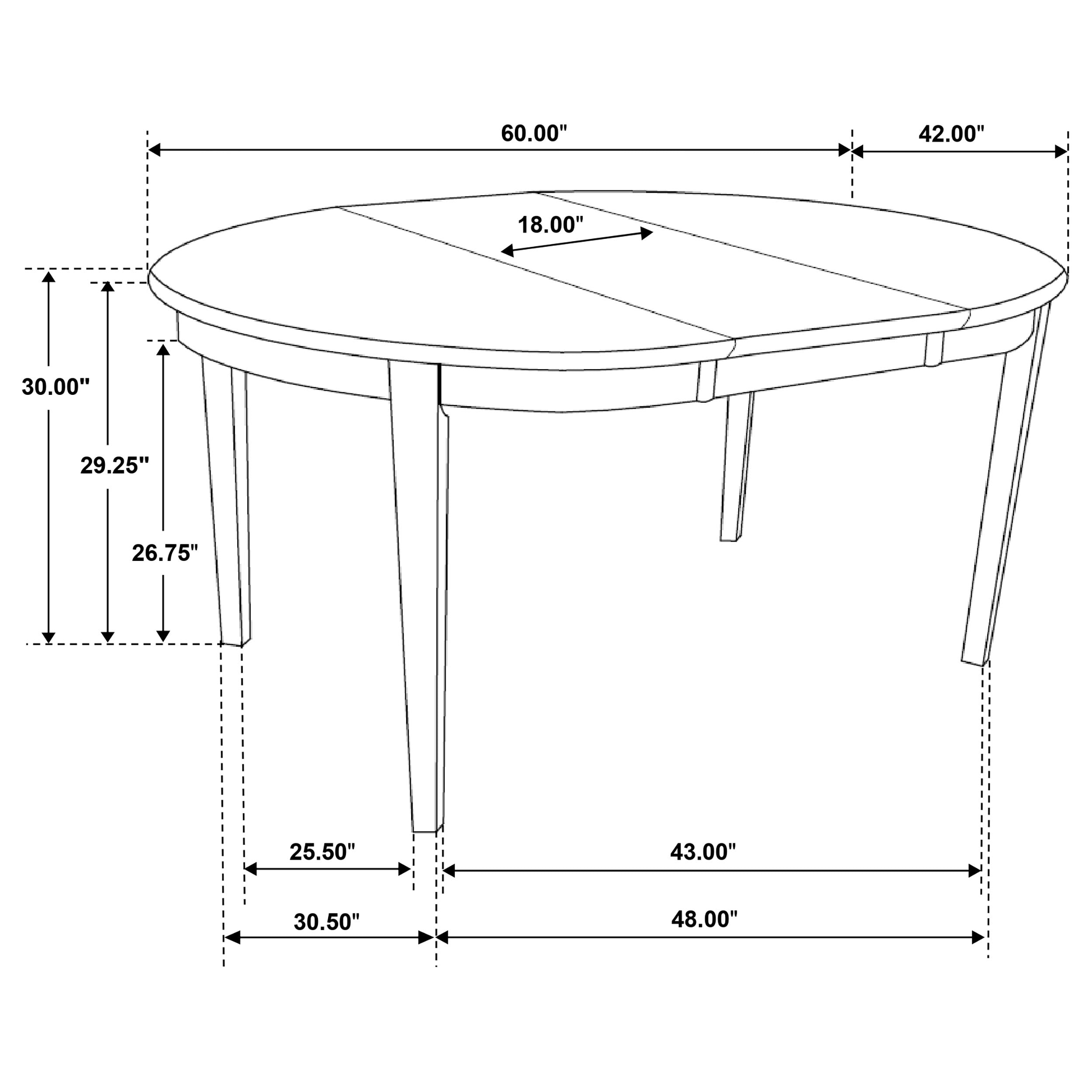 Gabriel 5 Pc Dining Sets Cappuccino