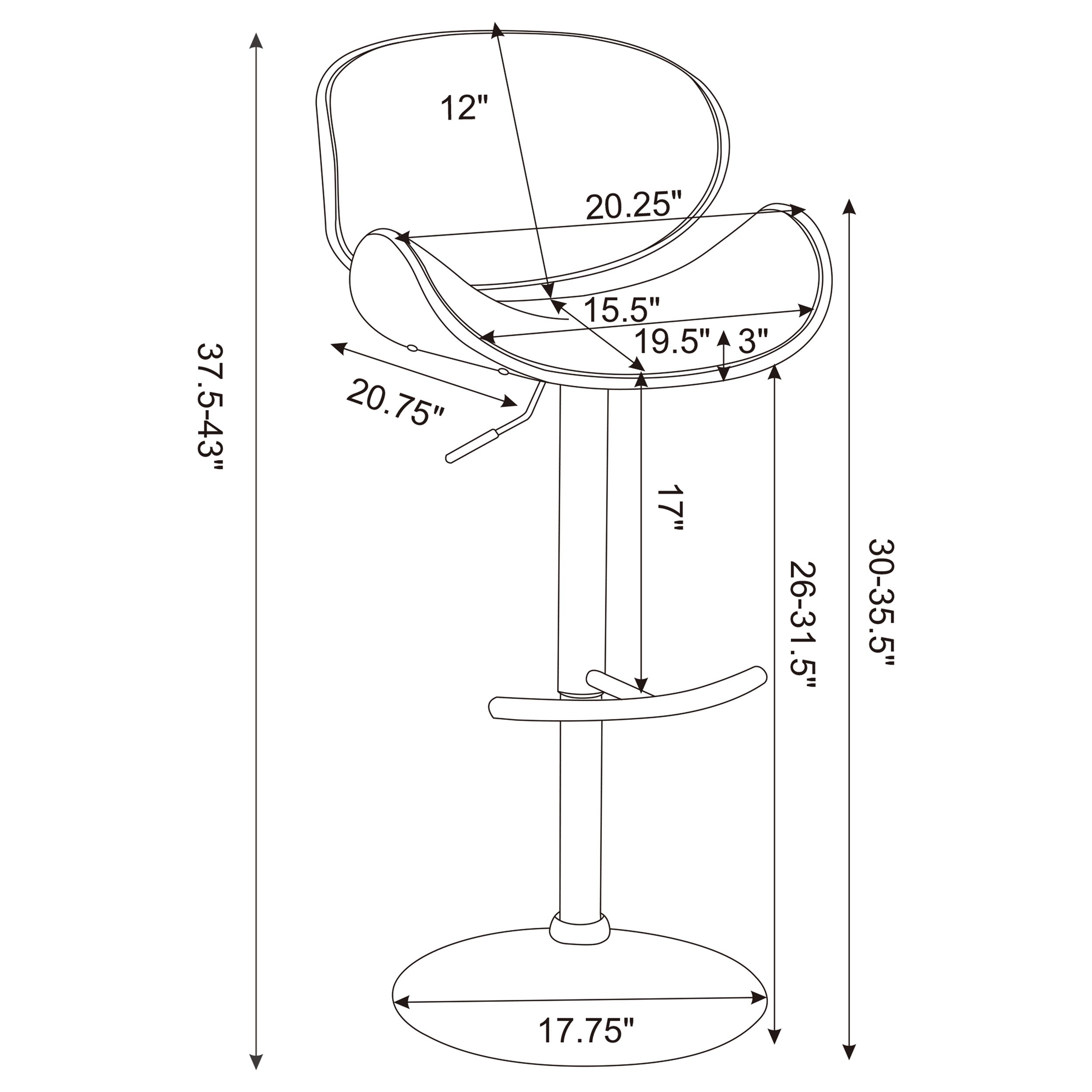 Harris Adjustable Bar Stool