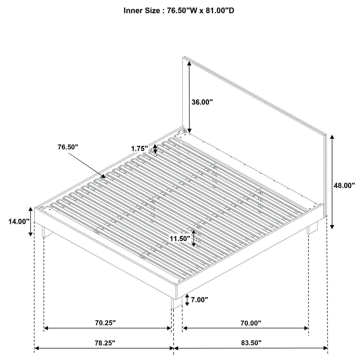 Glenwood Panel Platform Bed