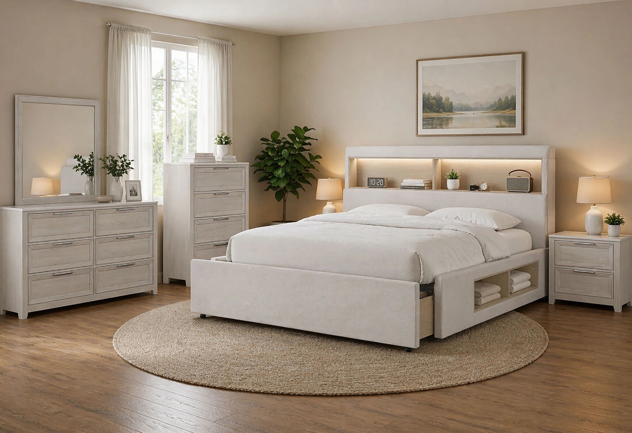 Sadie/Mariah Beige Bed Group