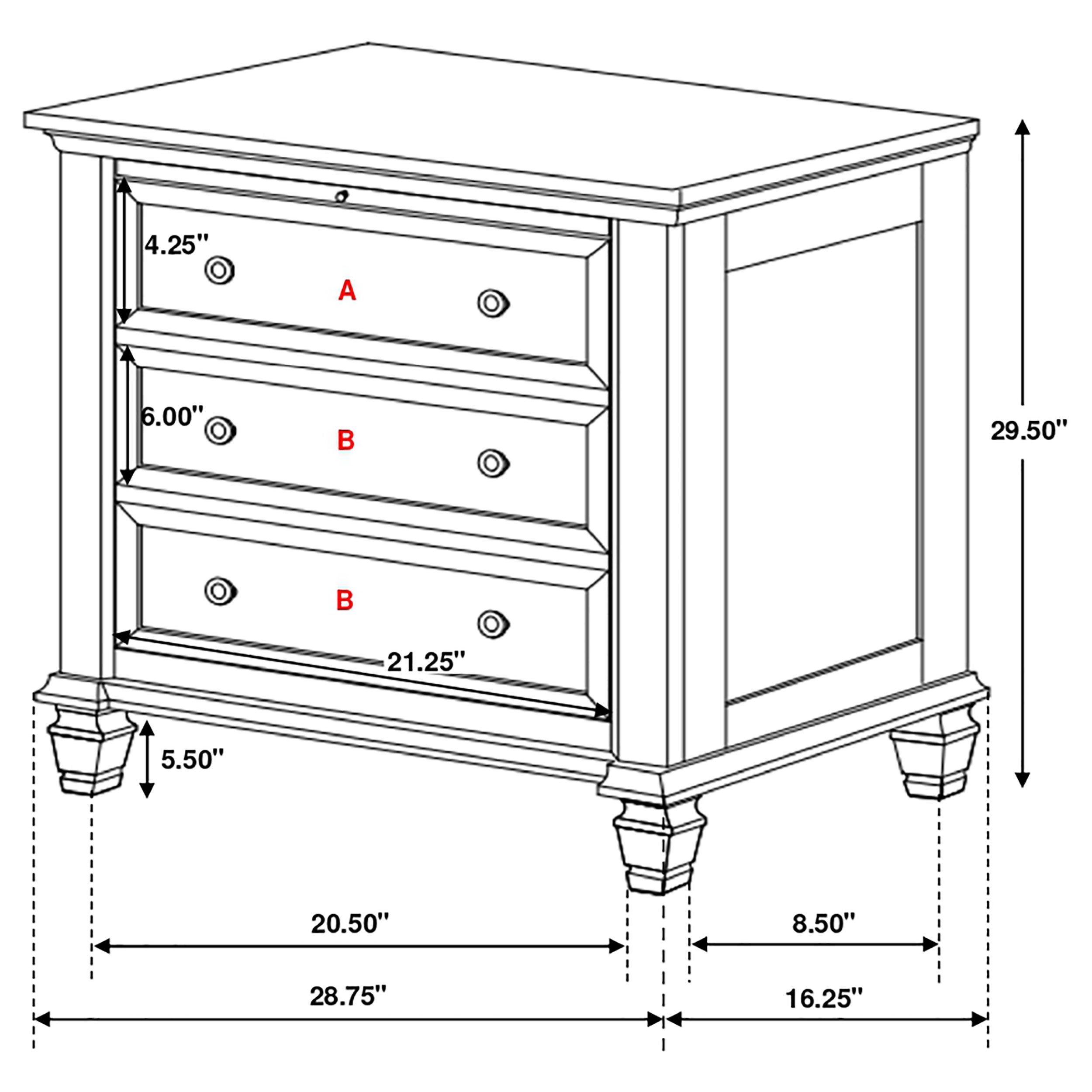 Sandy Beach 4 Pc Bedroom Set