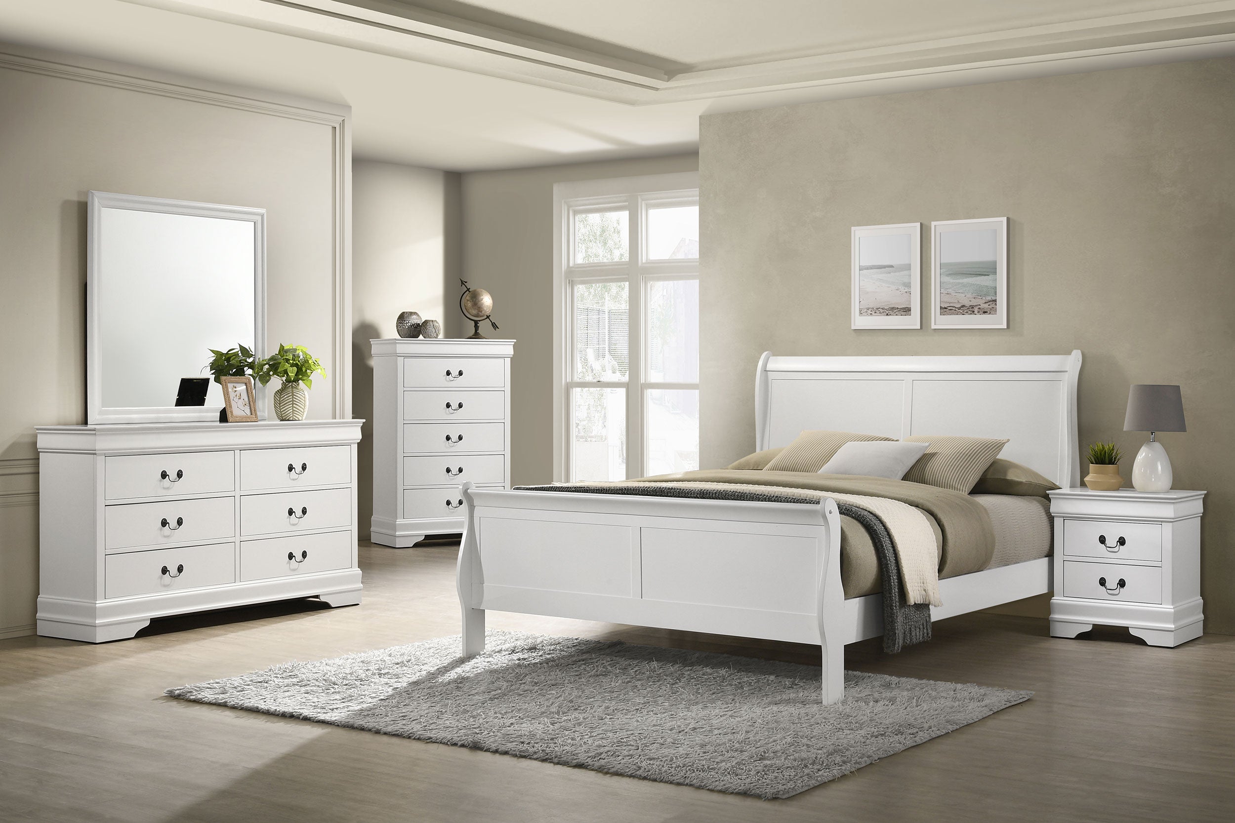 Louis Philippe Eastern King, Full, & Queen Bed