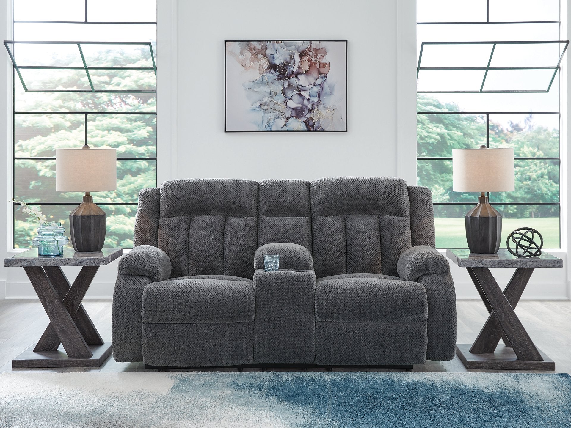 Observation Power Reclining Loveseat with Console