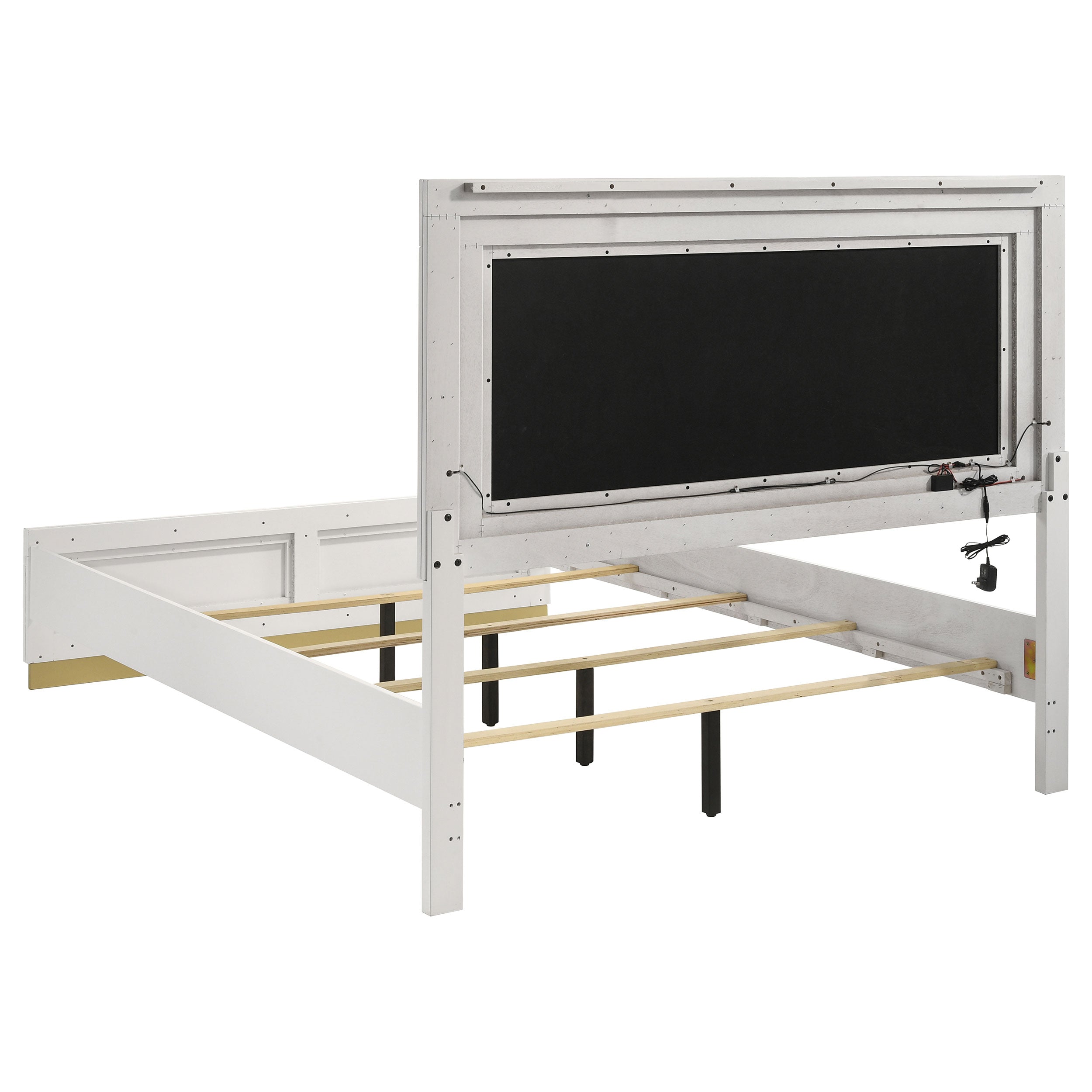 Caraway California King, E.King, & Queen Bed Black & White