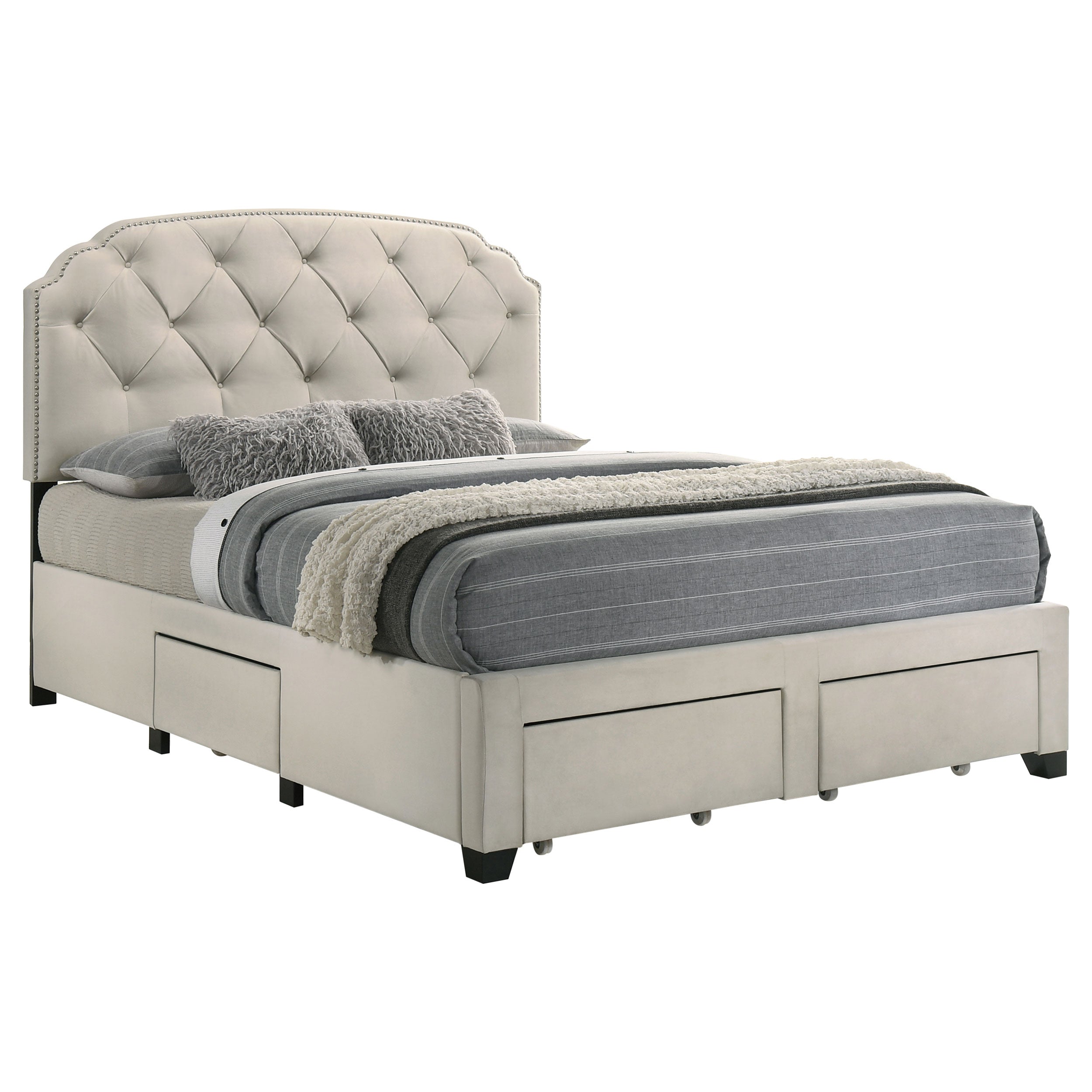 Marianna Panel Platform Storage Bed