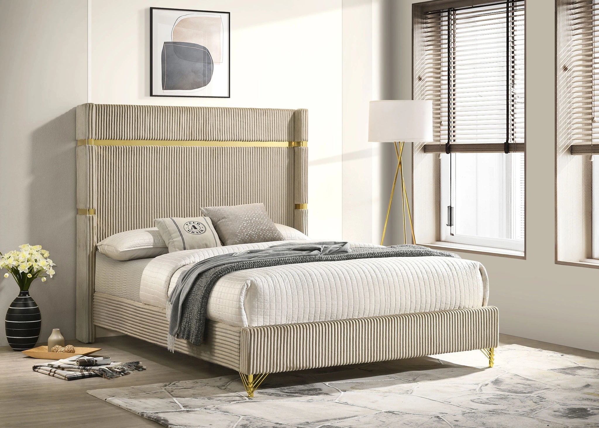 Lucia Wingback Bed