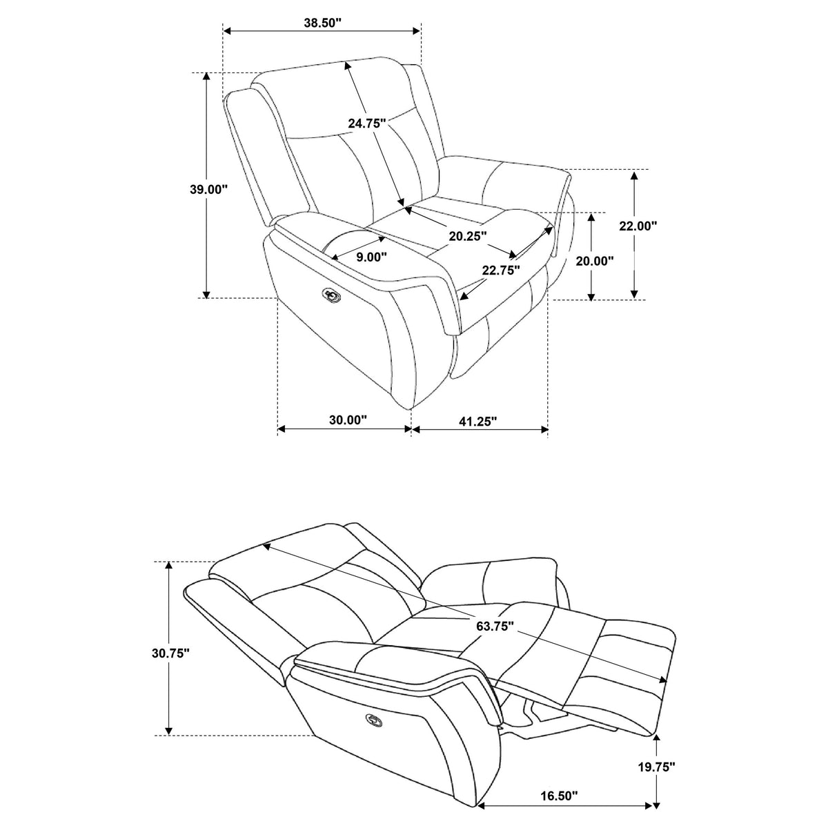 Lawrence Glider Recliner