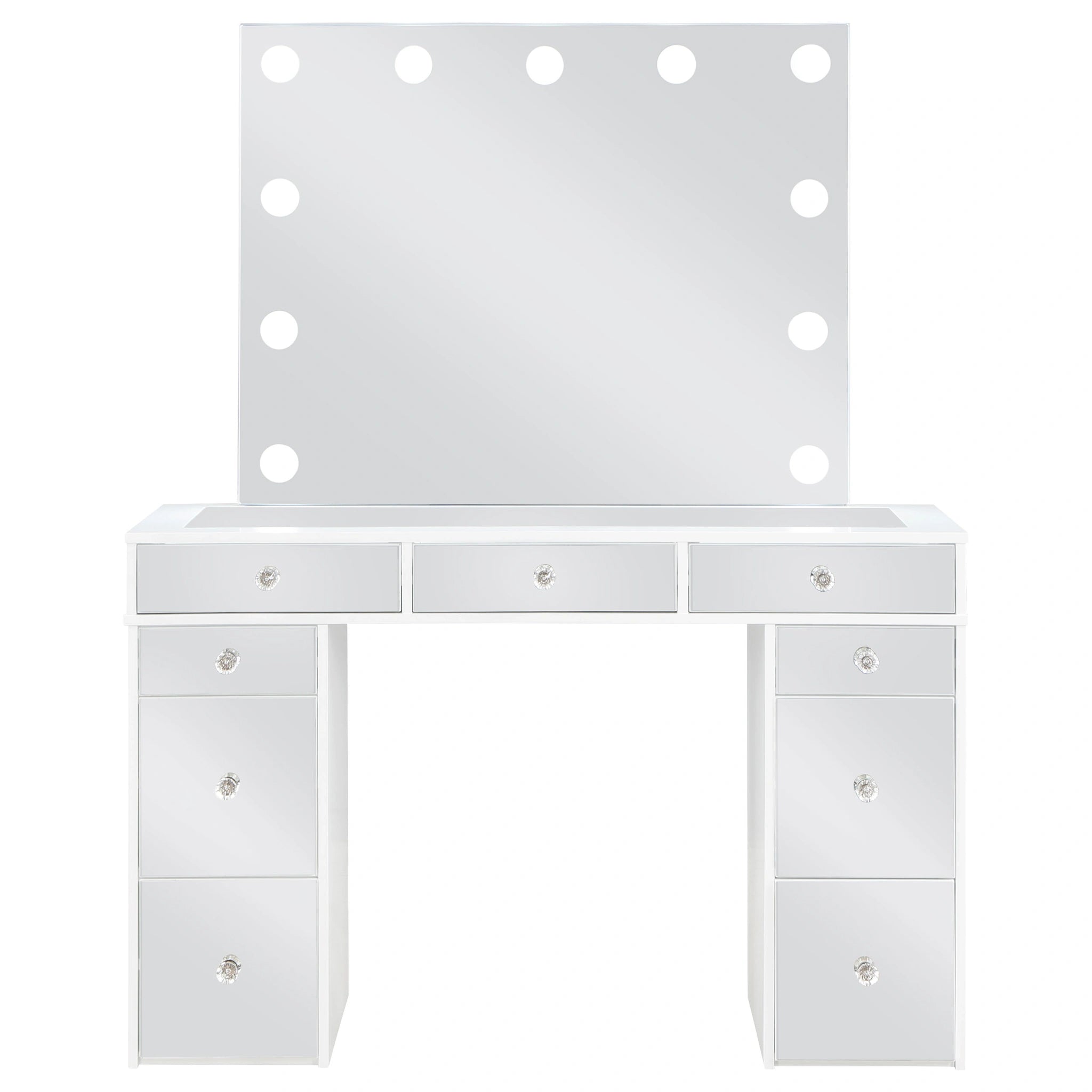 Regina Makeup Vanity Table with LED Mirror and Stool