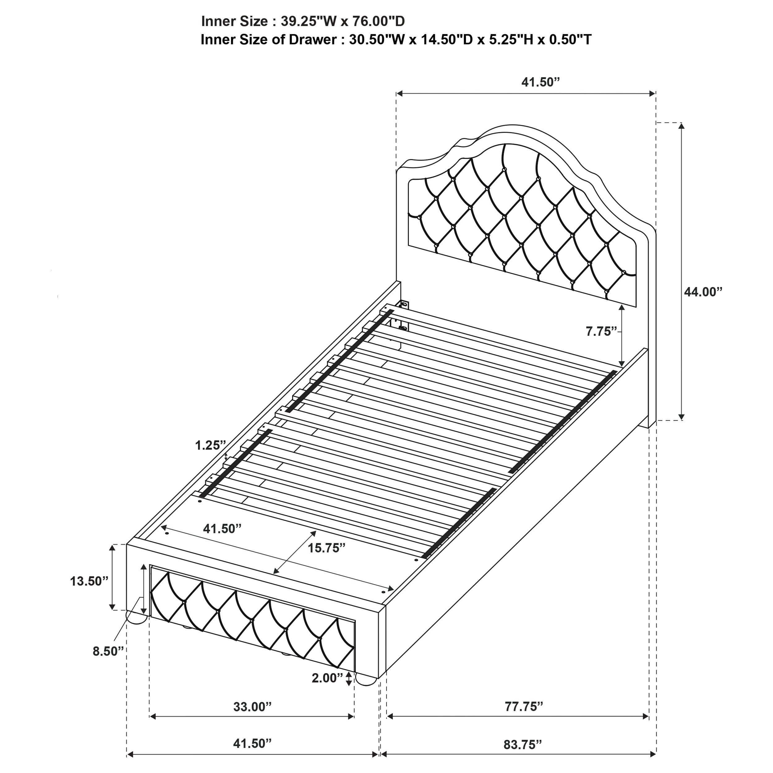 Ashleigh Full & Twin Bed