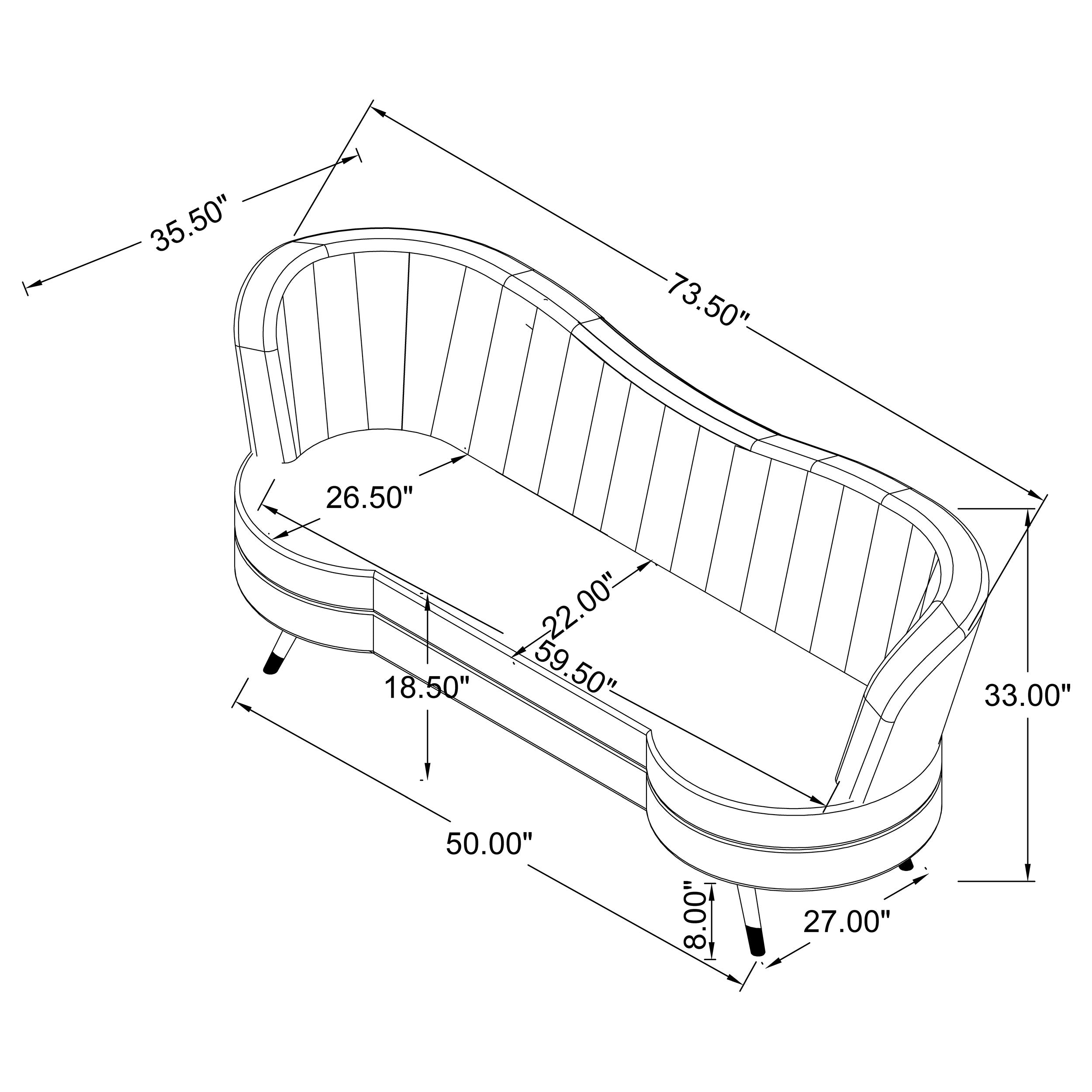 Sophia Stationary Loveseat