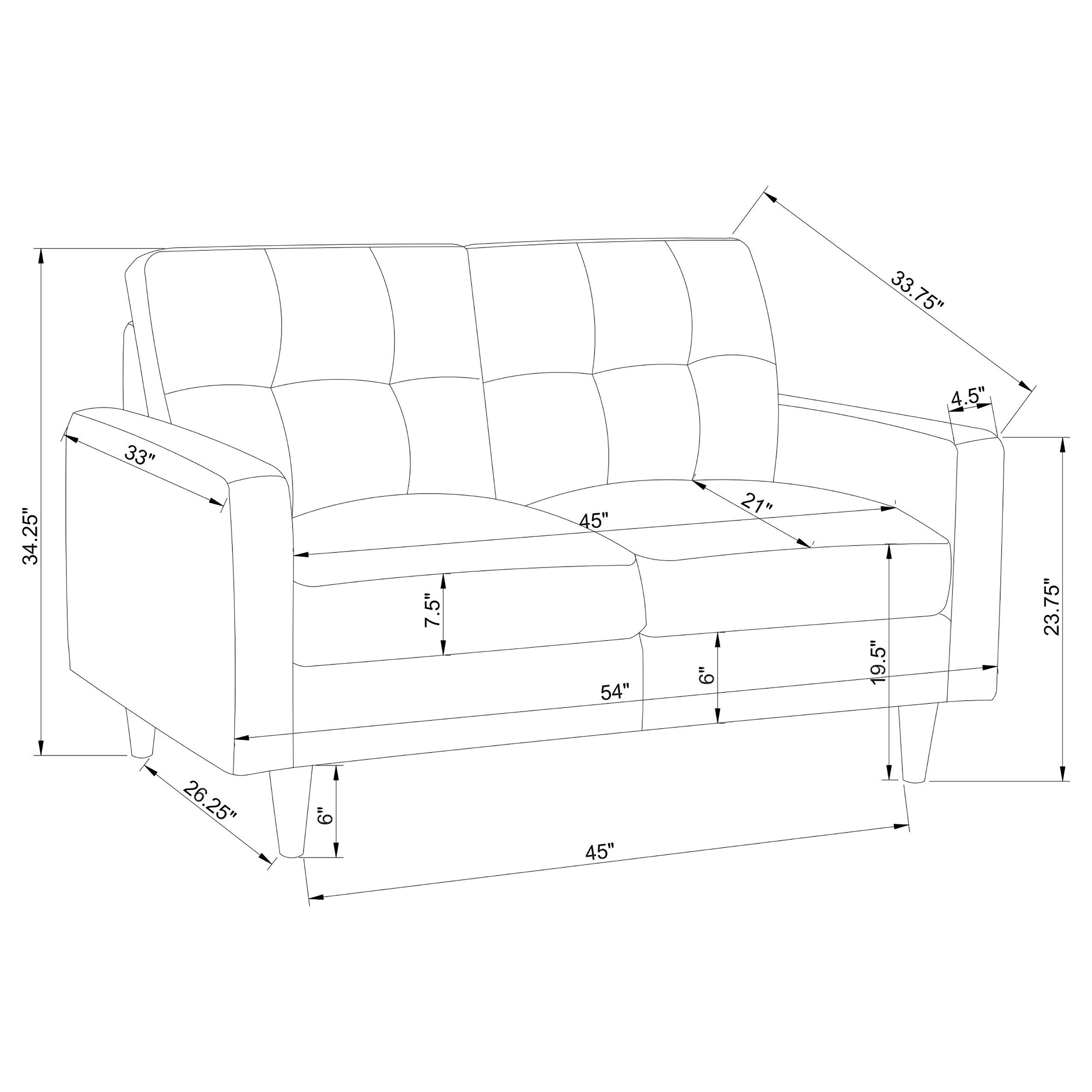 Watsonville Stationary Loveseat