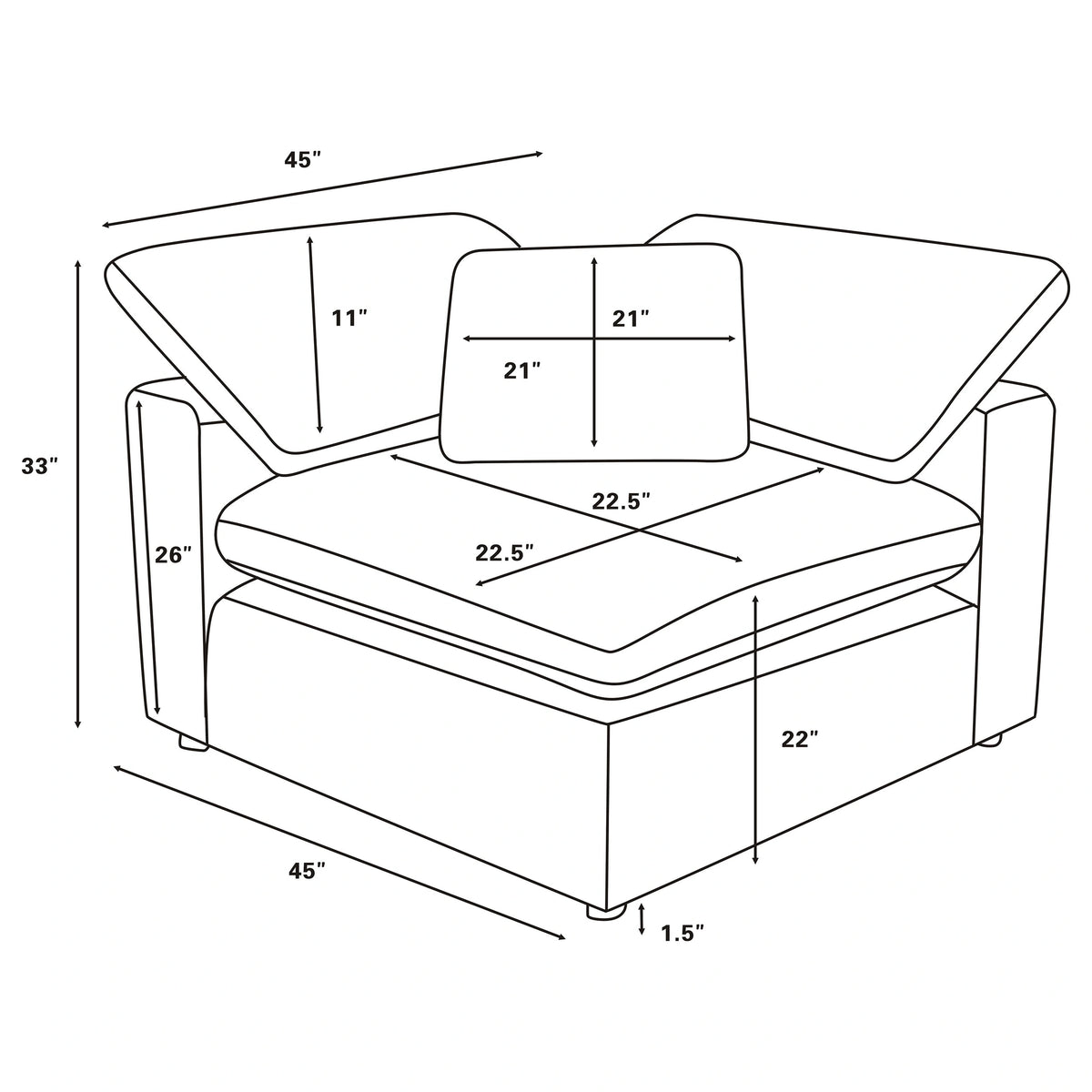 Raleigh Modular Sectional Sofa