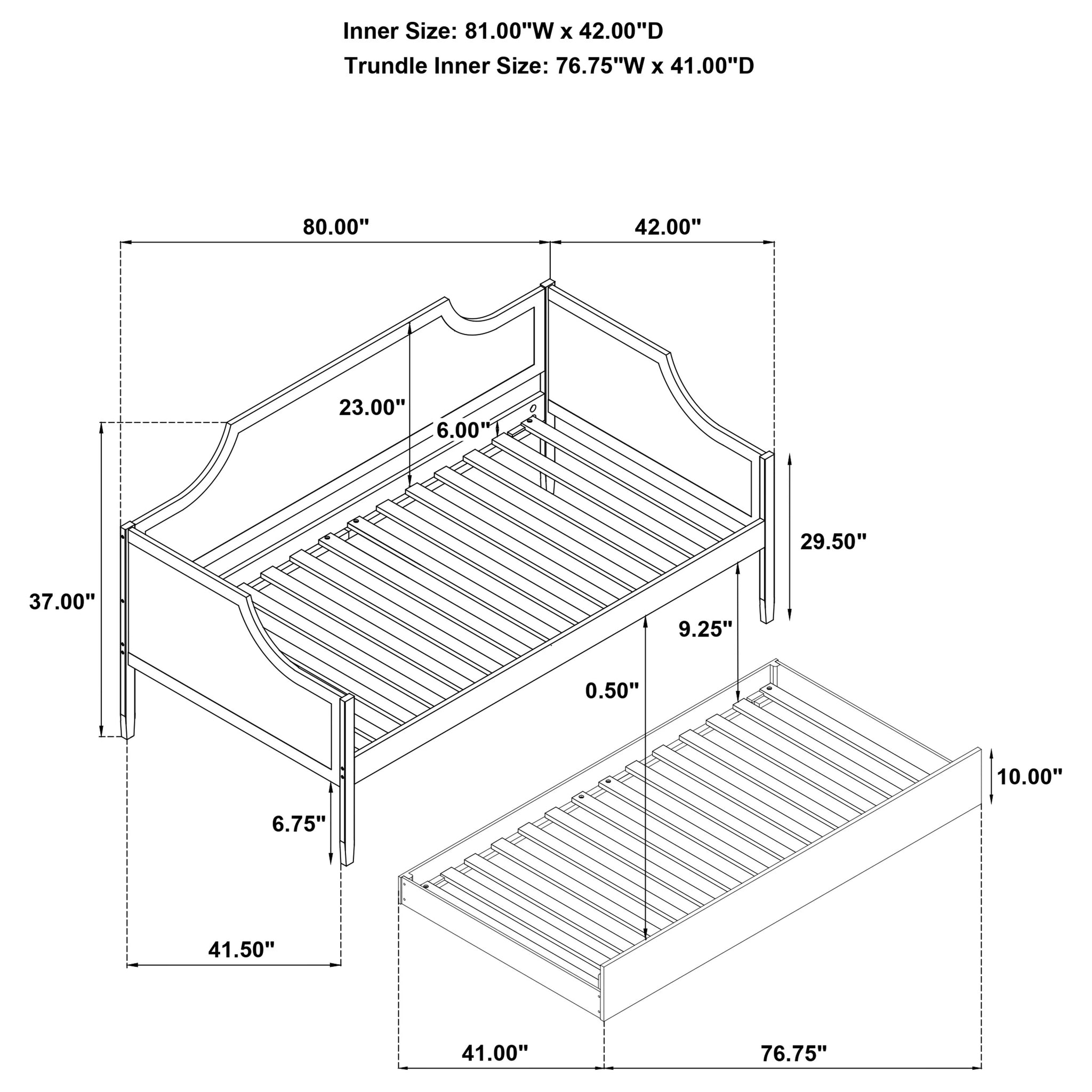 Redding Daybed with Trundle